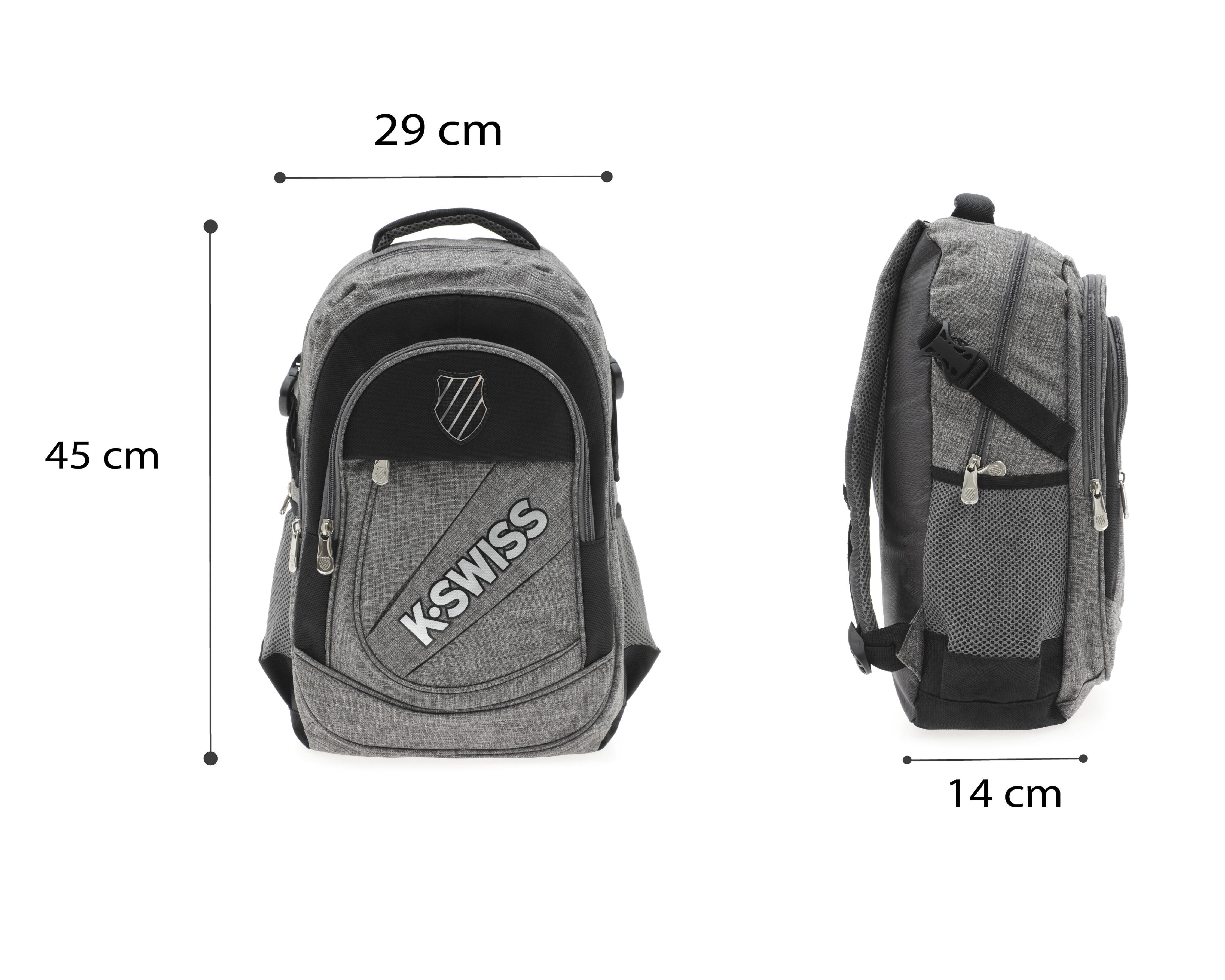 Foto 7 pulgar | Mochila K-Swiss Gris