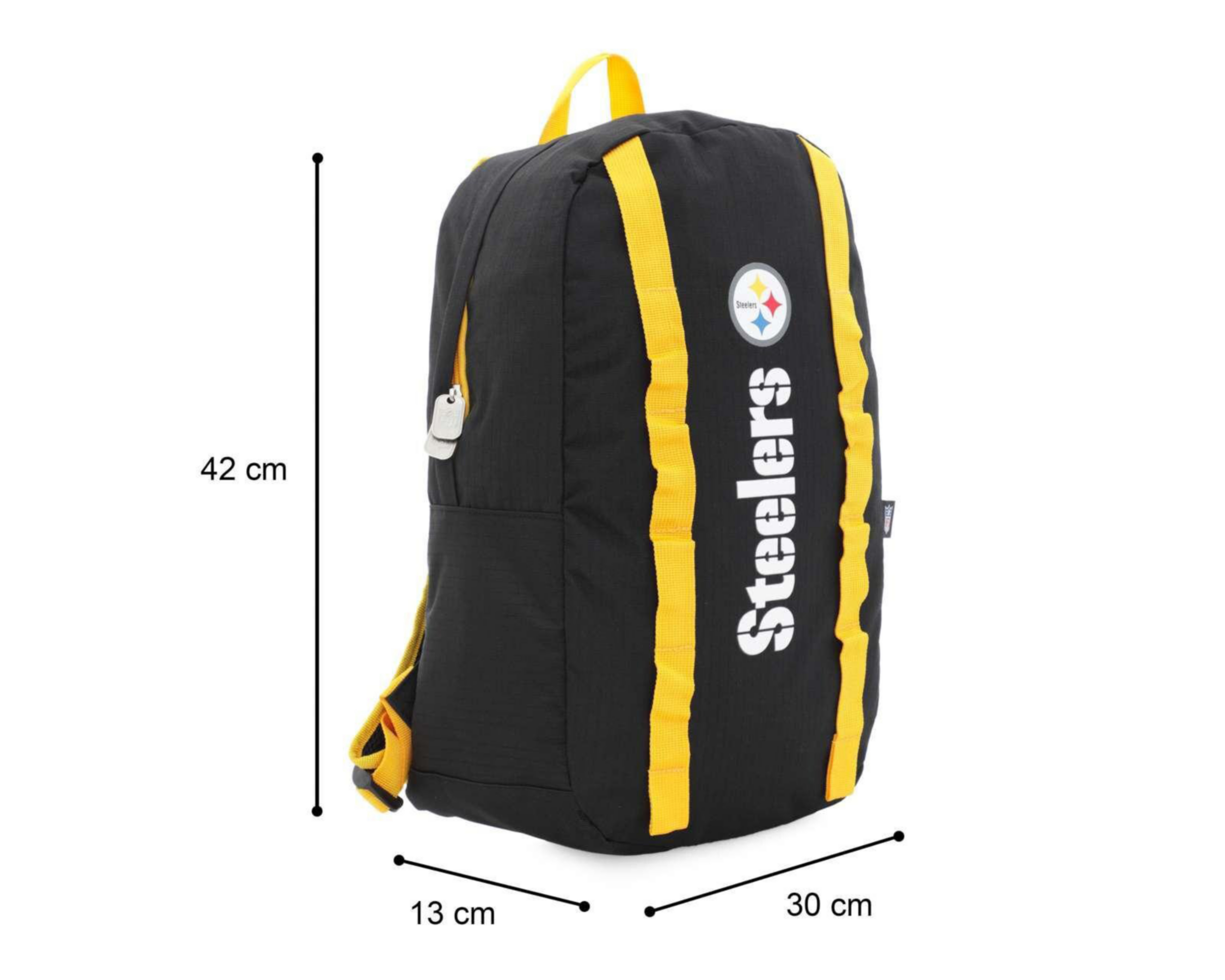 Foto 8 pulgar | Mochila NFL Pittsburgh Steelers Negra