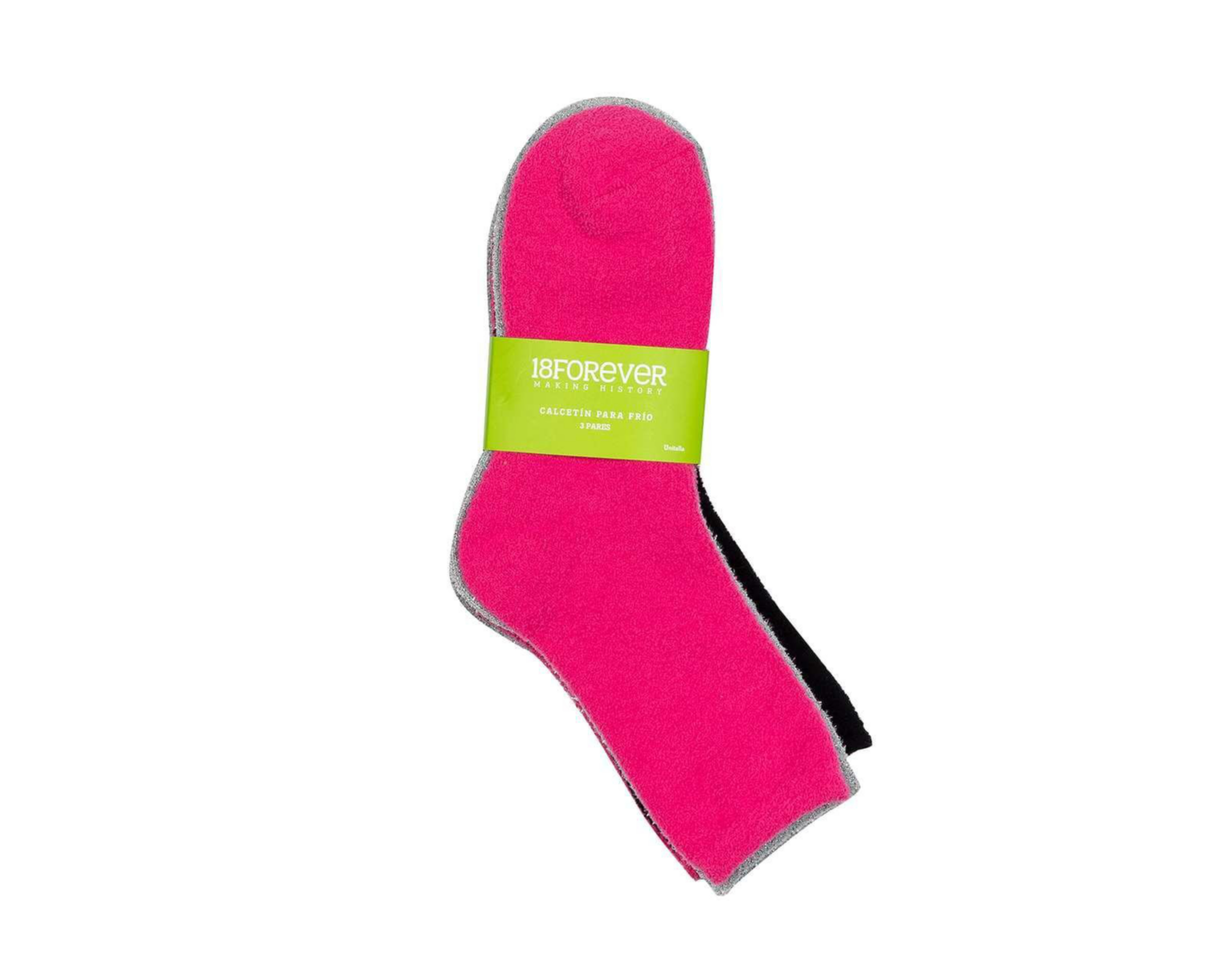 Foto 4 pulgar | Calcetas Gruesas Tobilleras 18 Forever para Mujer 3 Pares