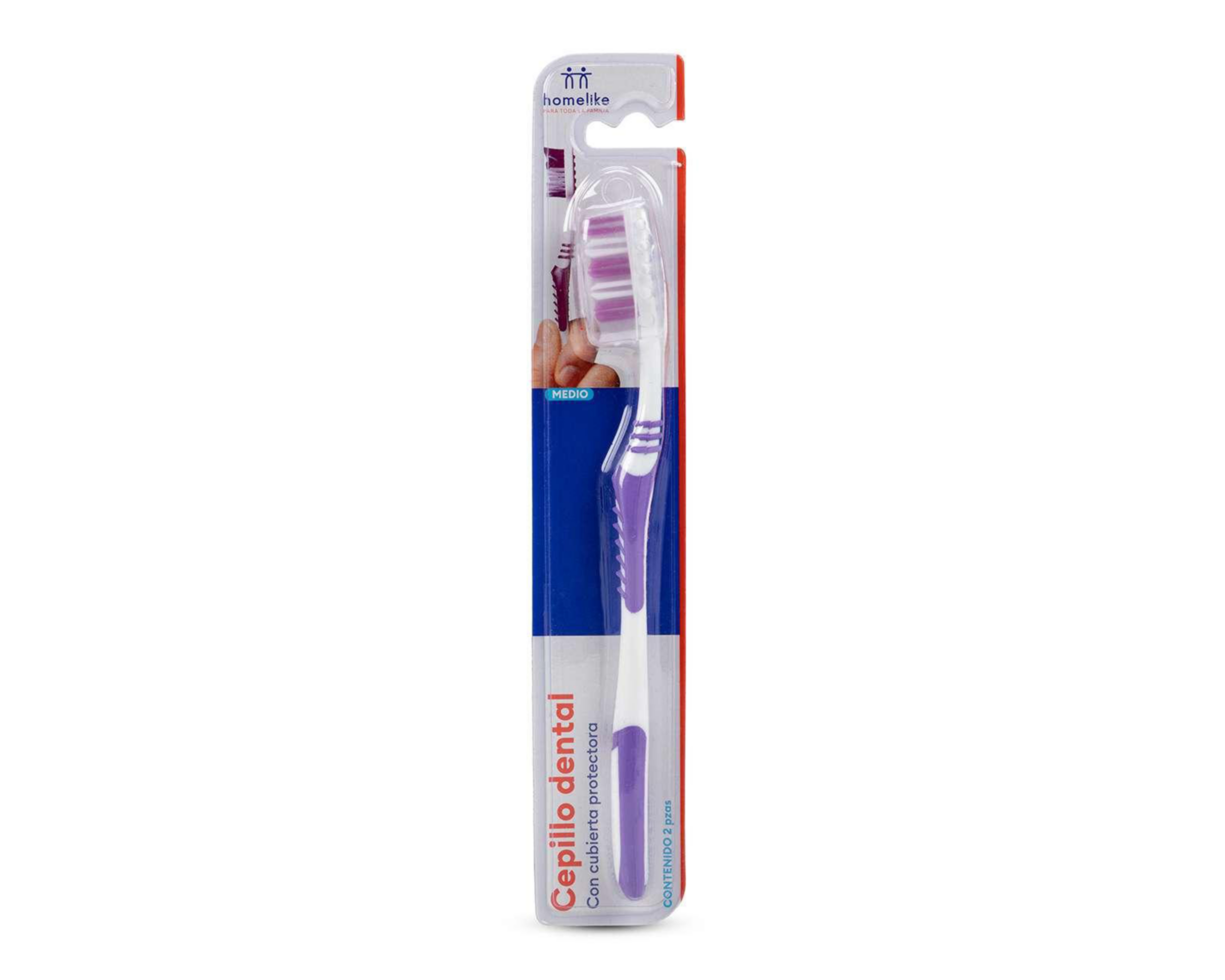 Cepillo Dental Homelike Medio 2 Piezas $19