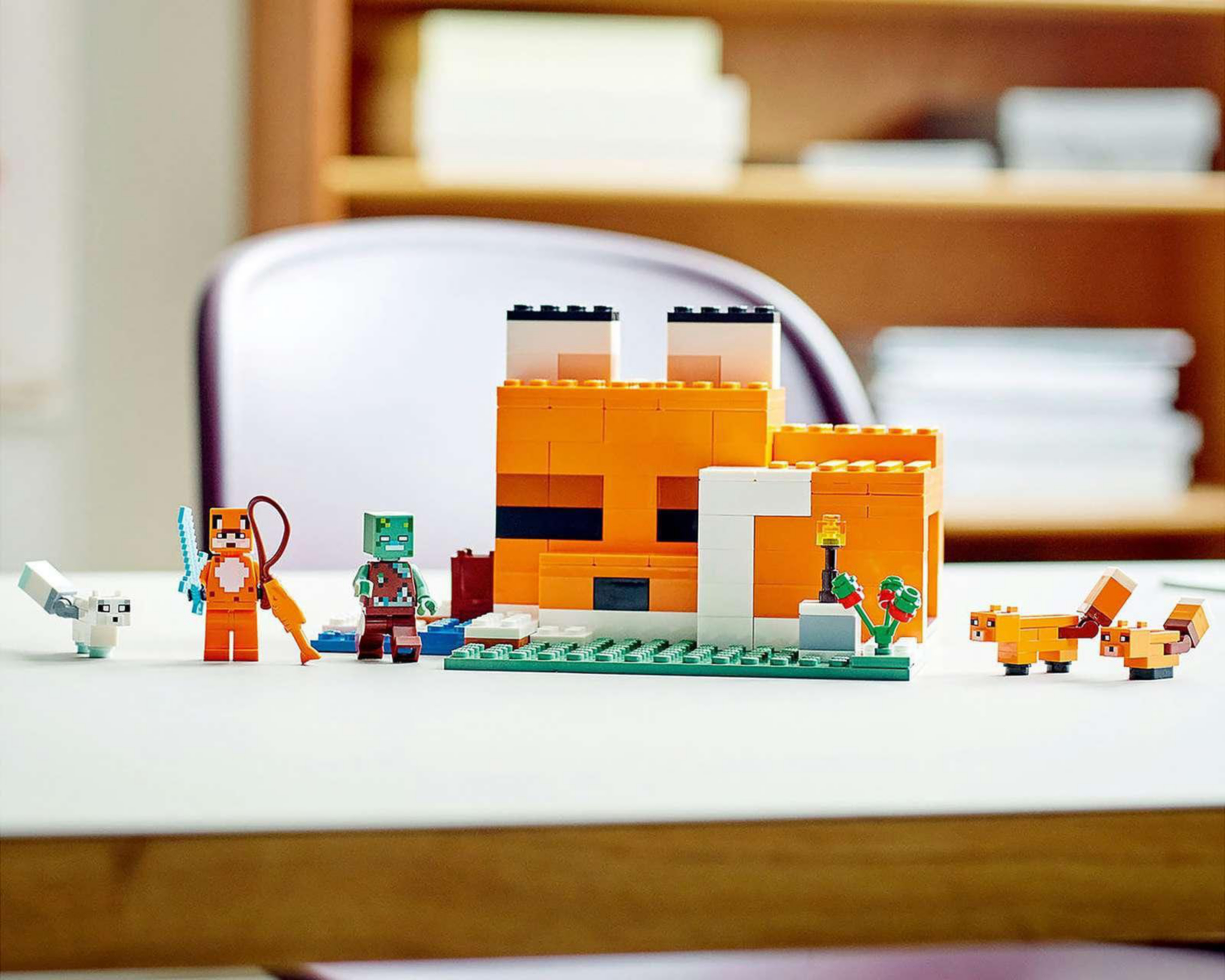 Foto 8 | LEGO Minecraft: El Refugio-Zorro