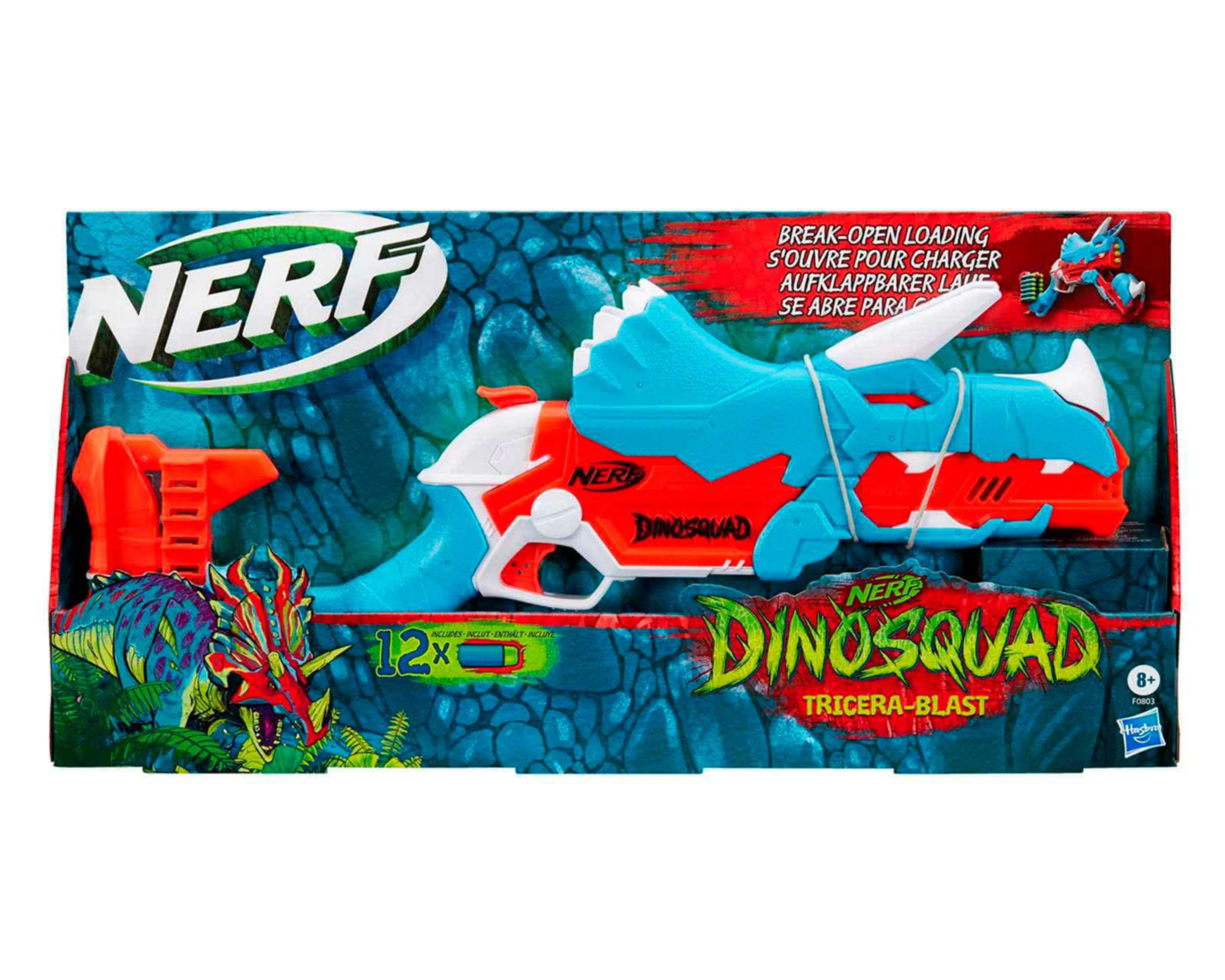 Foto 3 pulgar | Lanzadardos Nerf DinoSquad Tricera Blast