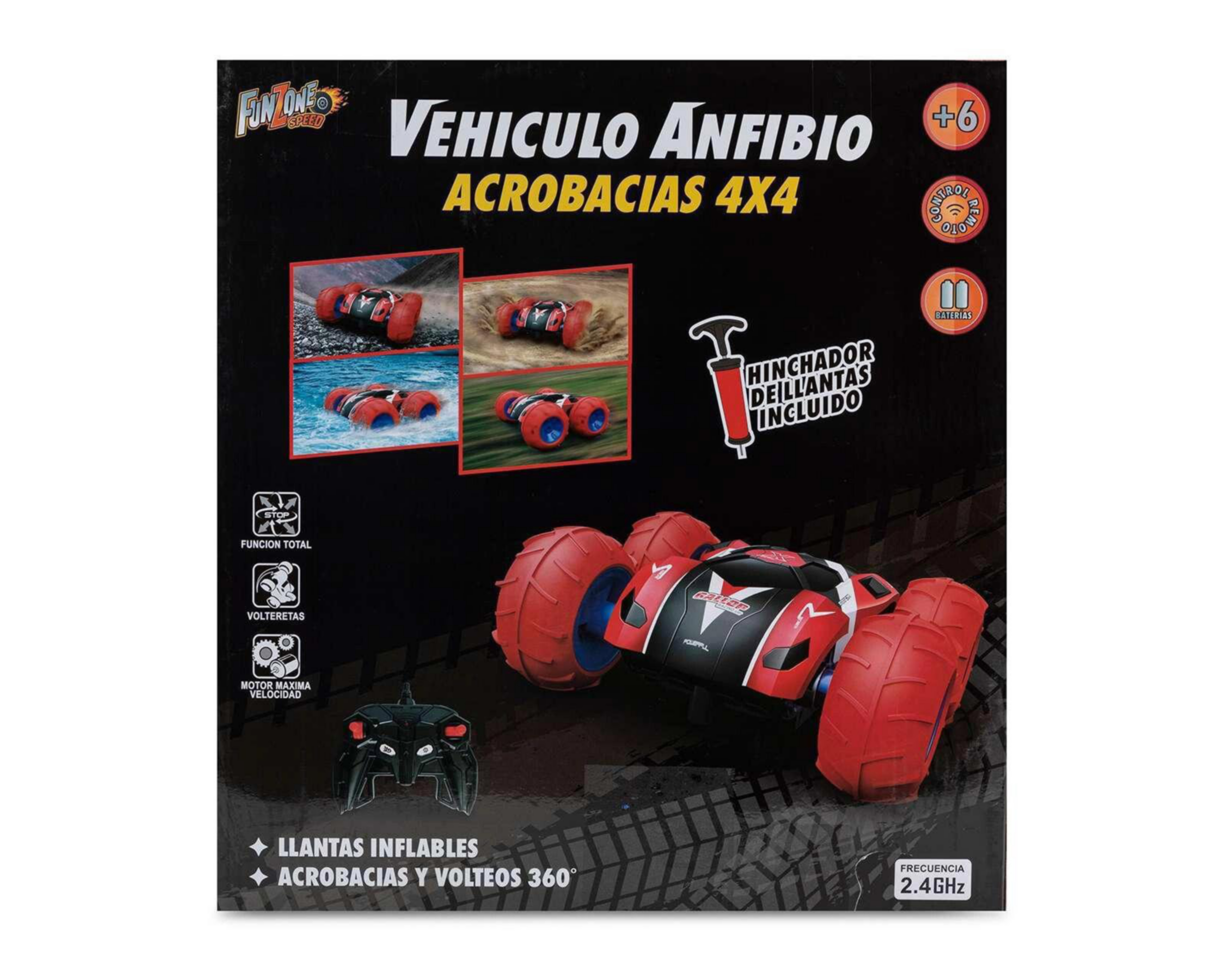Foto 3 pulgar | Carro a Control Remoto Funzone