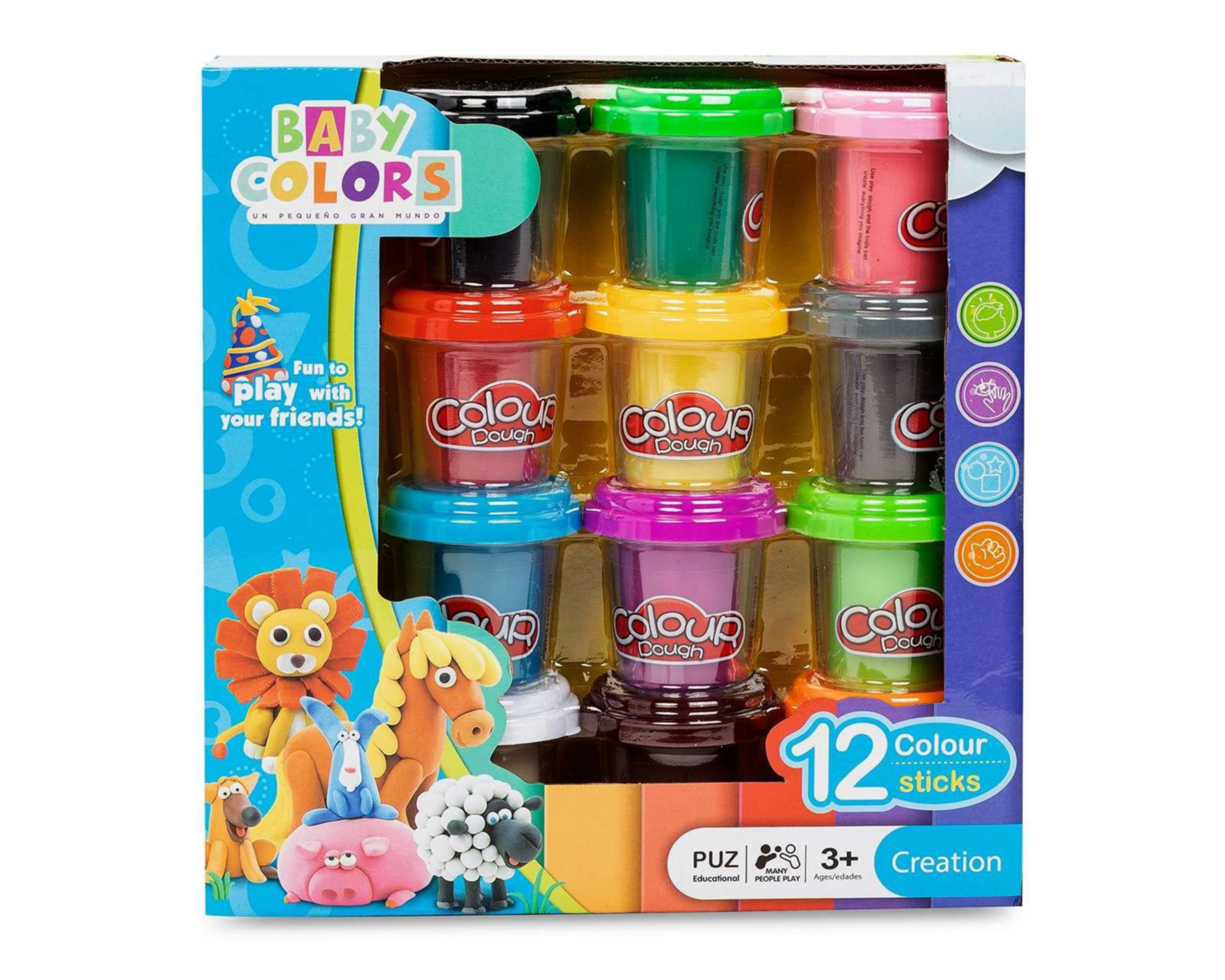 Plastilina Baby Colors 12 Piezas $199