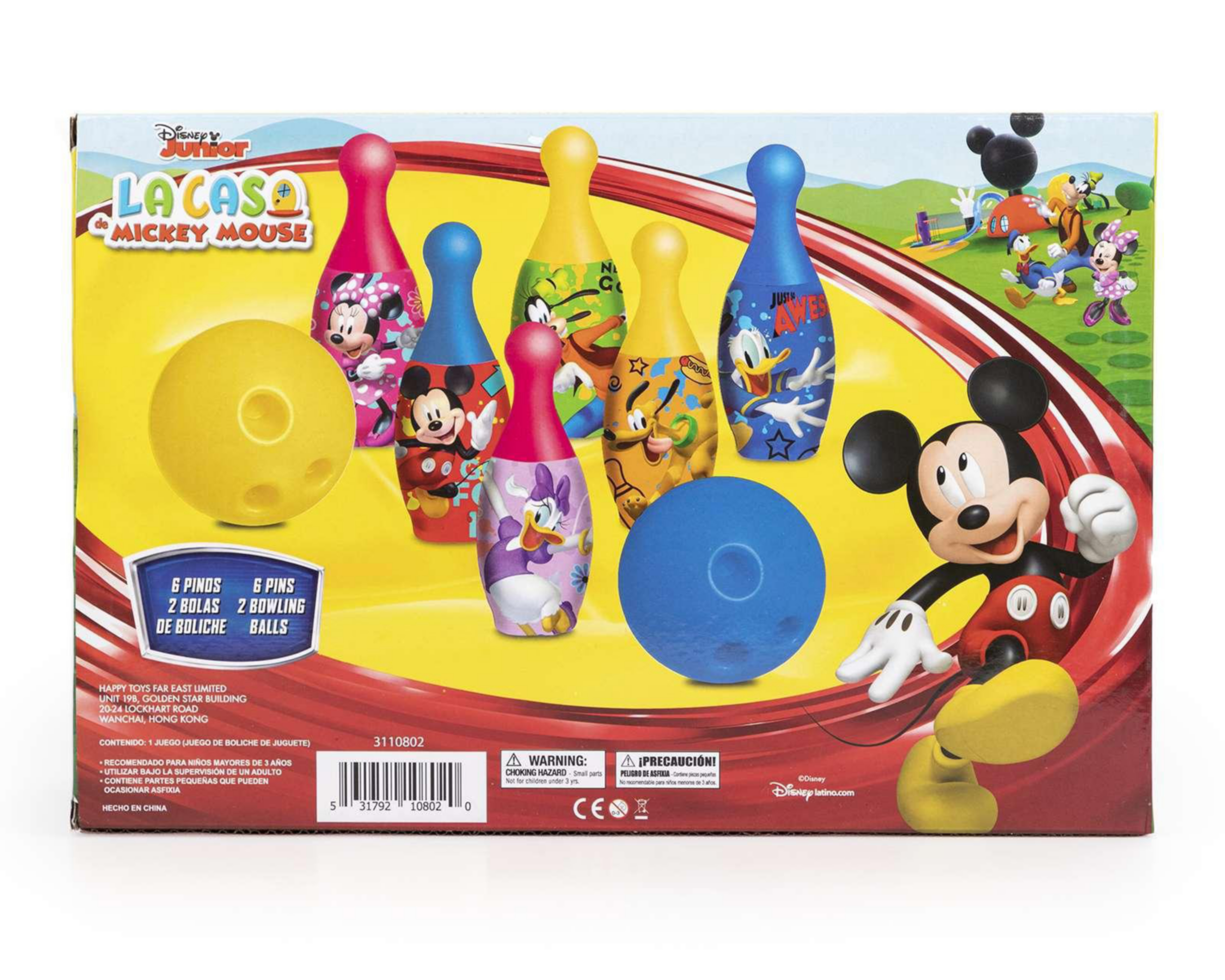 Foto 3 pulgar | Boliche Disney Mickey Mouse