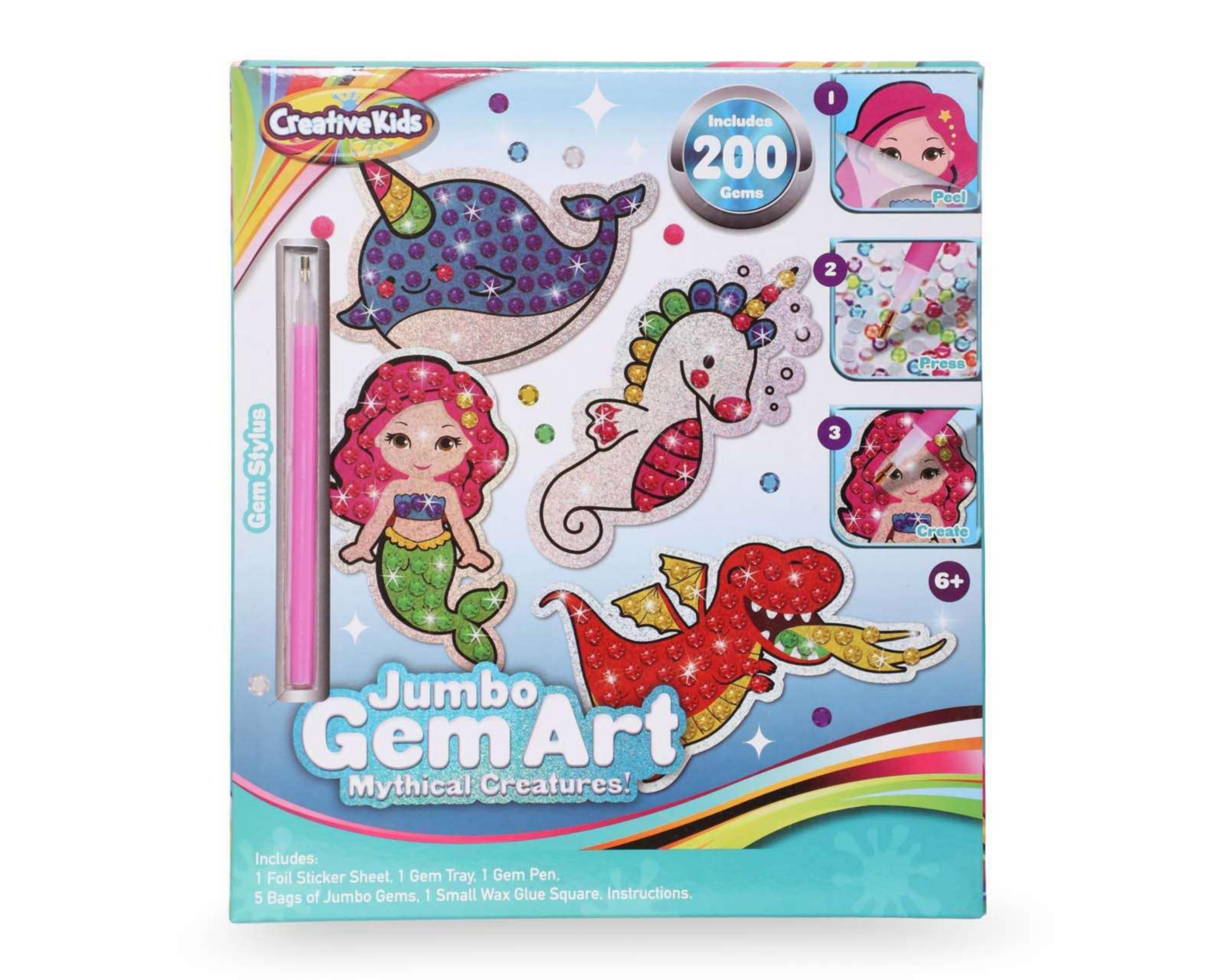 Gemas Decorativas Creative Kids 200 Piezas