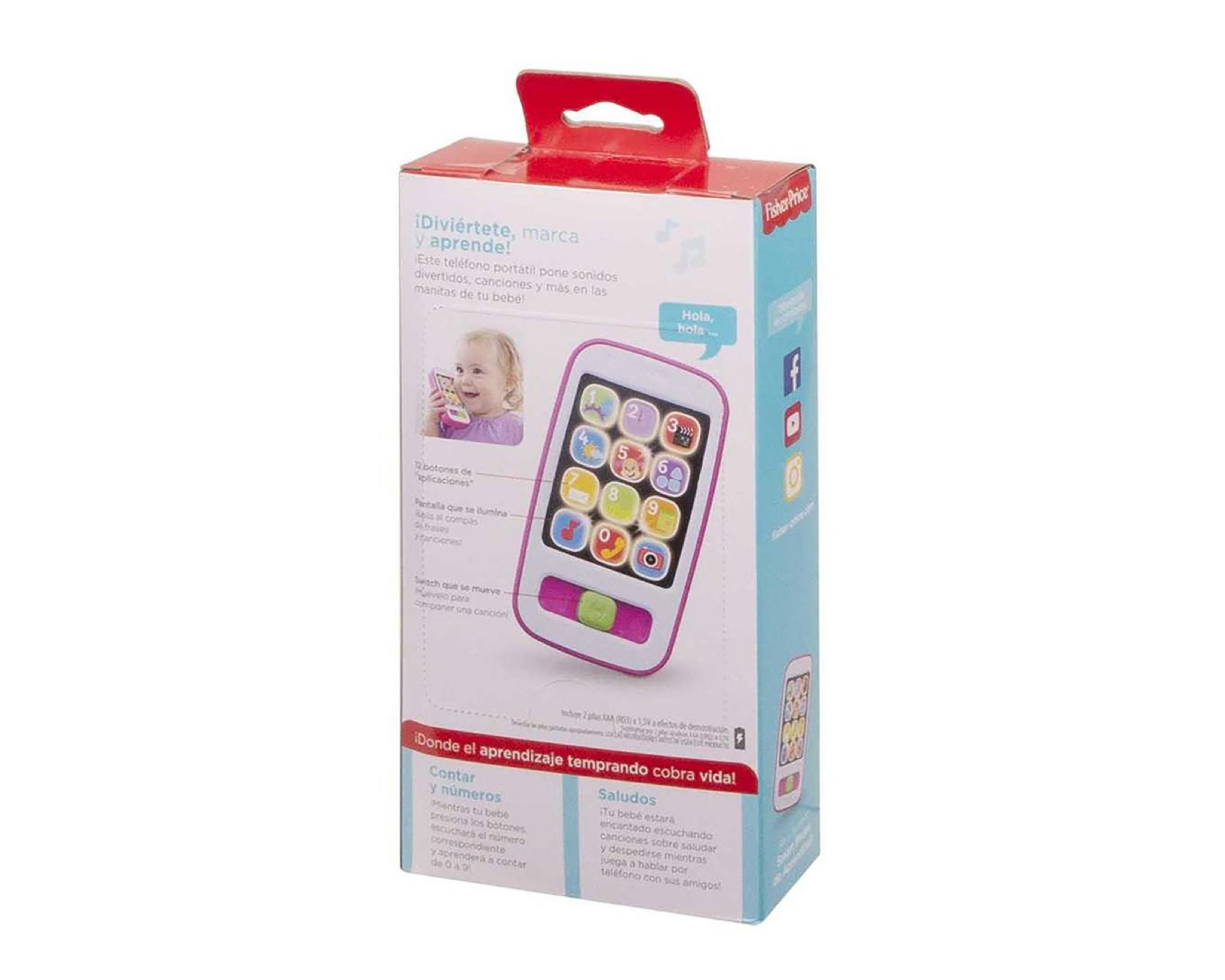 Foto 7 pulgar | Smartphone de Aprendizaje Fisher Price