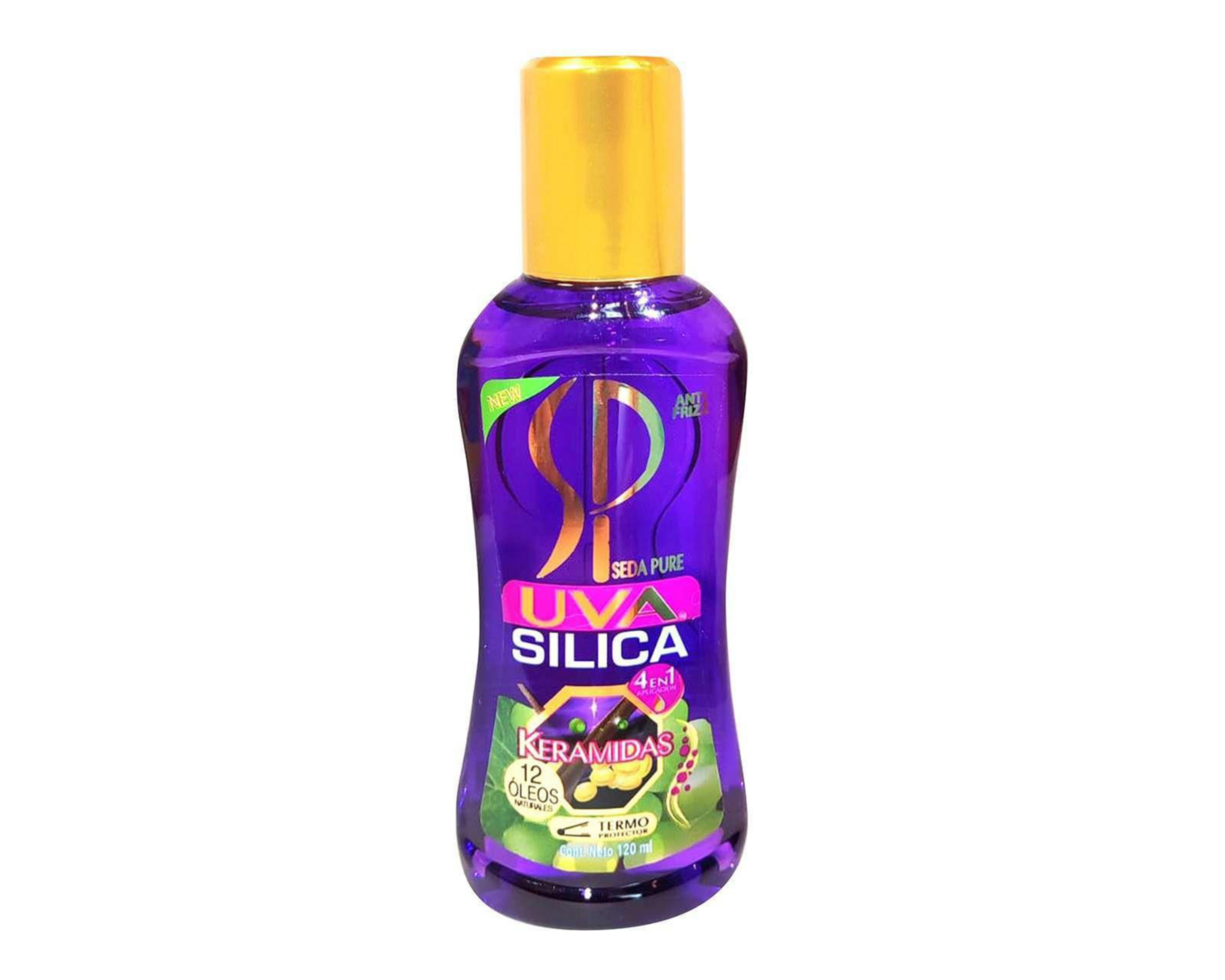 Foto 2 pulgar | Sílica para el Cabello Seda Pure 12 Óleos 4 en 1 120 ml