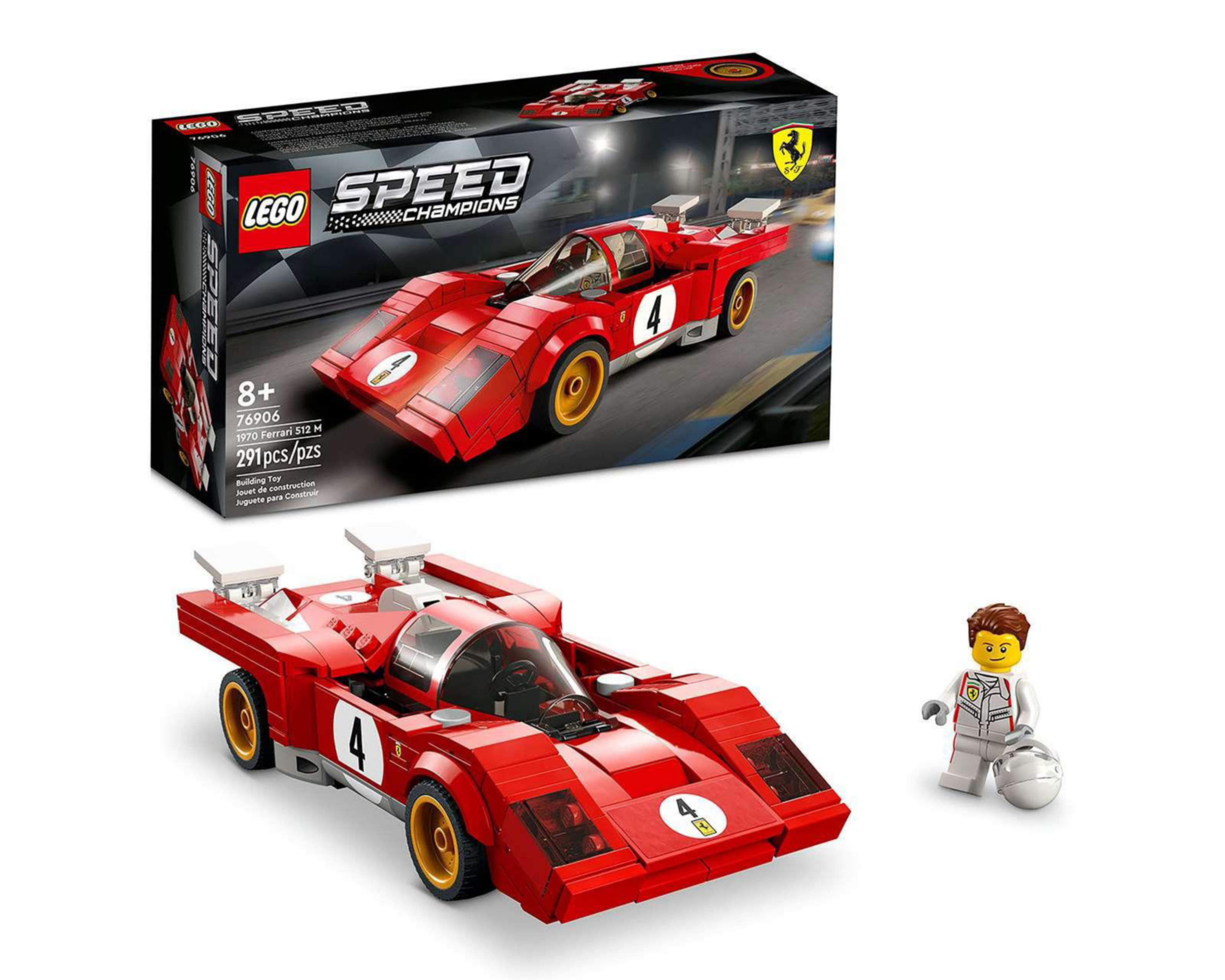 Foto 2 pulgar | LEGO Speed Champions Ferrari 512 M