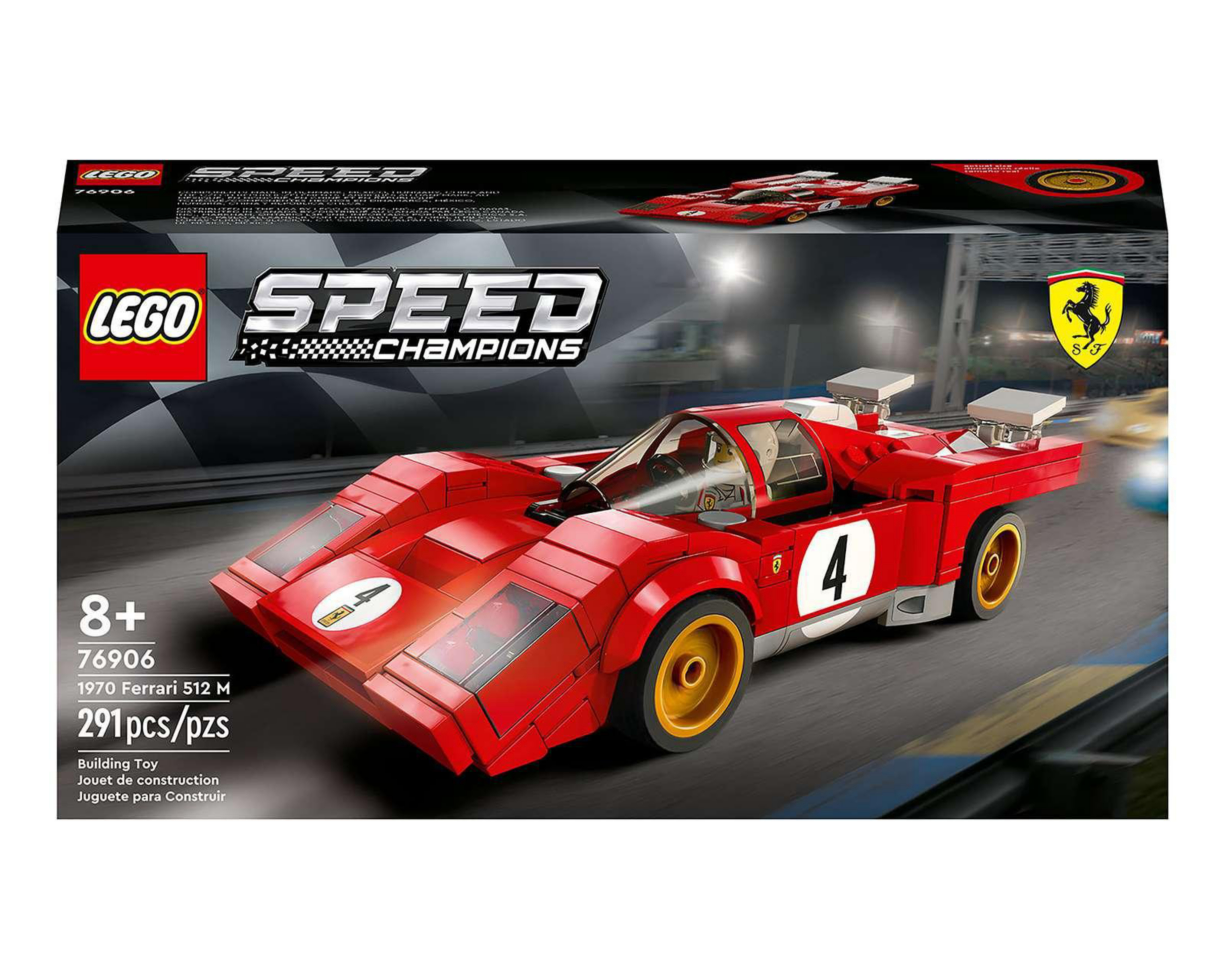 Foto 3 pulgar | LEGO Speed Champions Ferrari 512 M