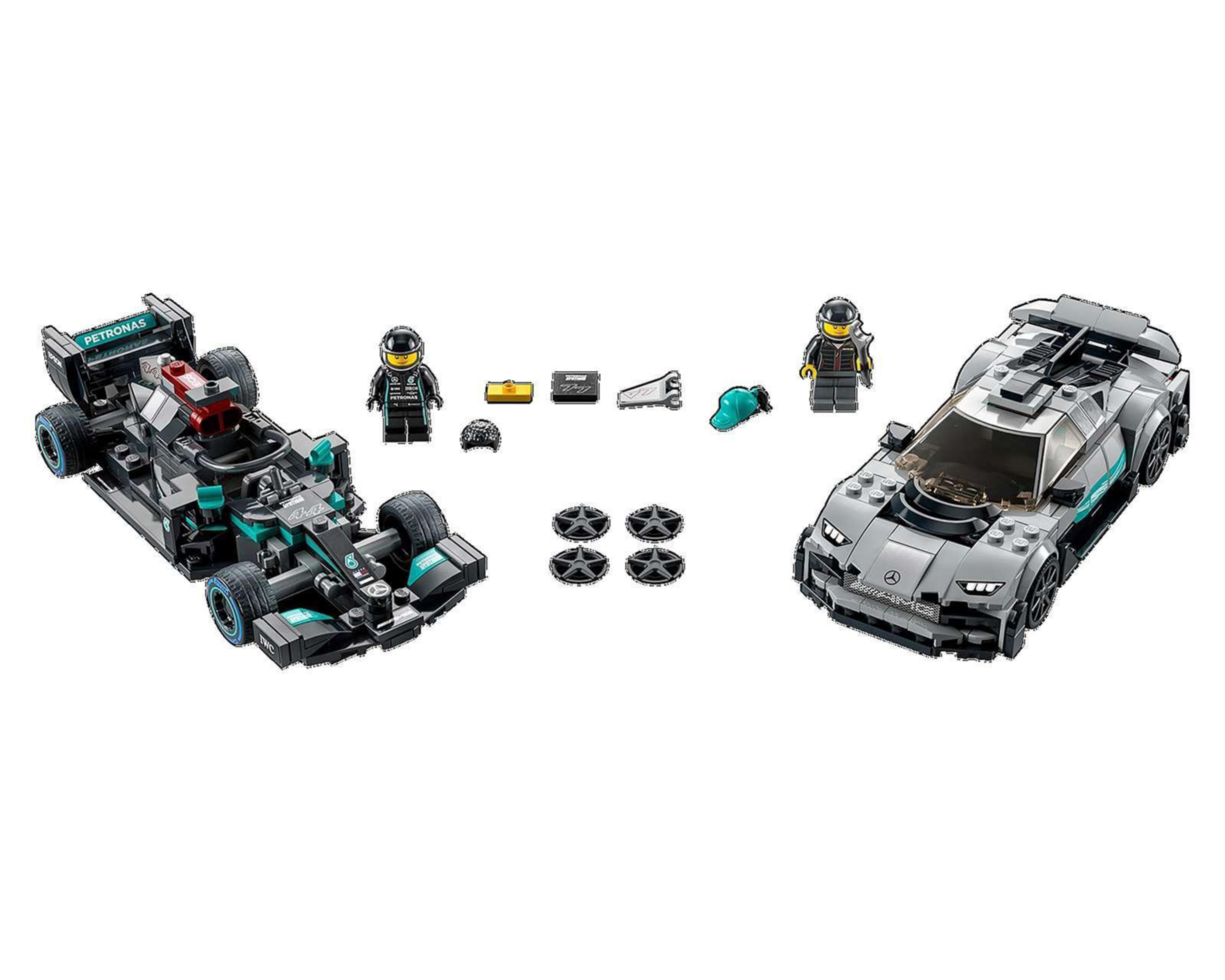 Foto 3 pulgar | LEGO Speed Champions: Mercedes-AMG F1 W12 E Performance y Mercedes-AMG Project One