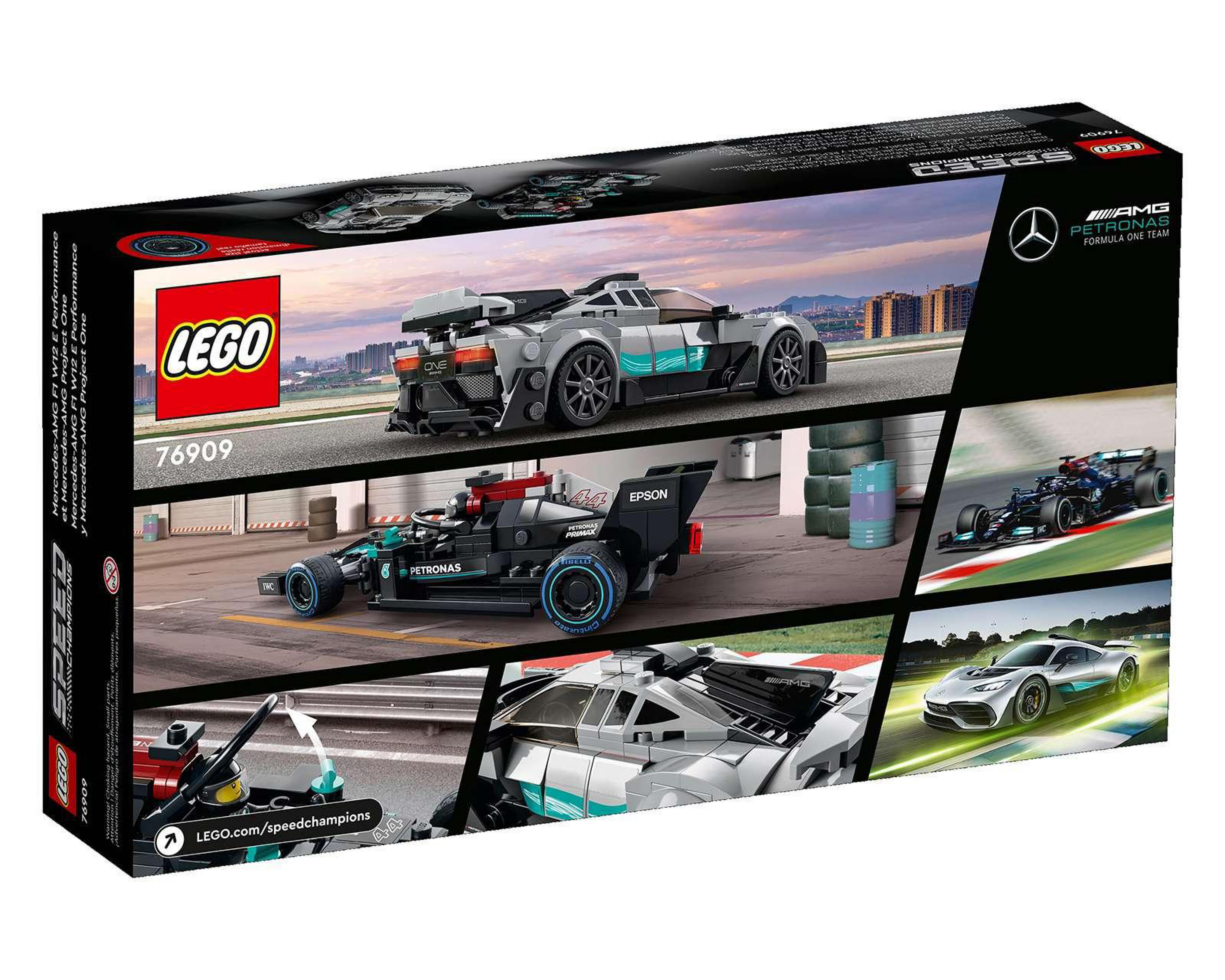 Foto 4 pulgar | LEGO Speed Champions: Mercedes-AMG F1 W12 E Performance y Mercedes-AMG Project One