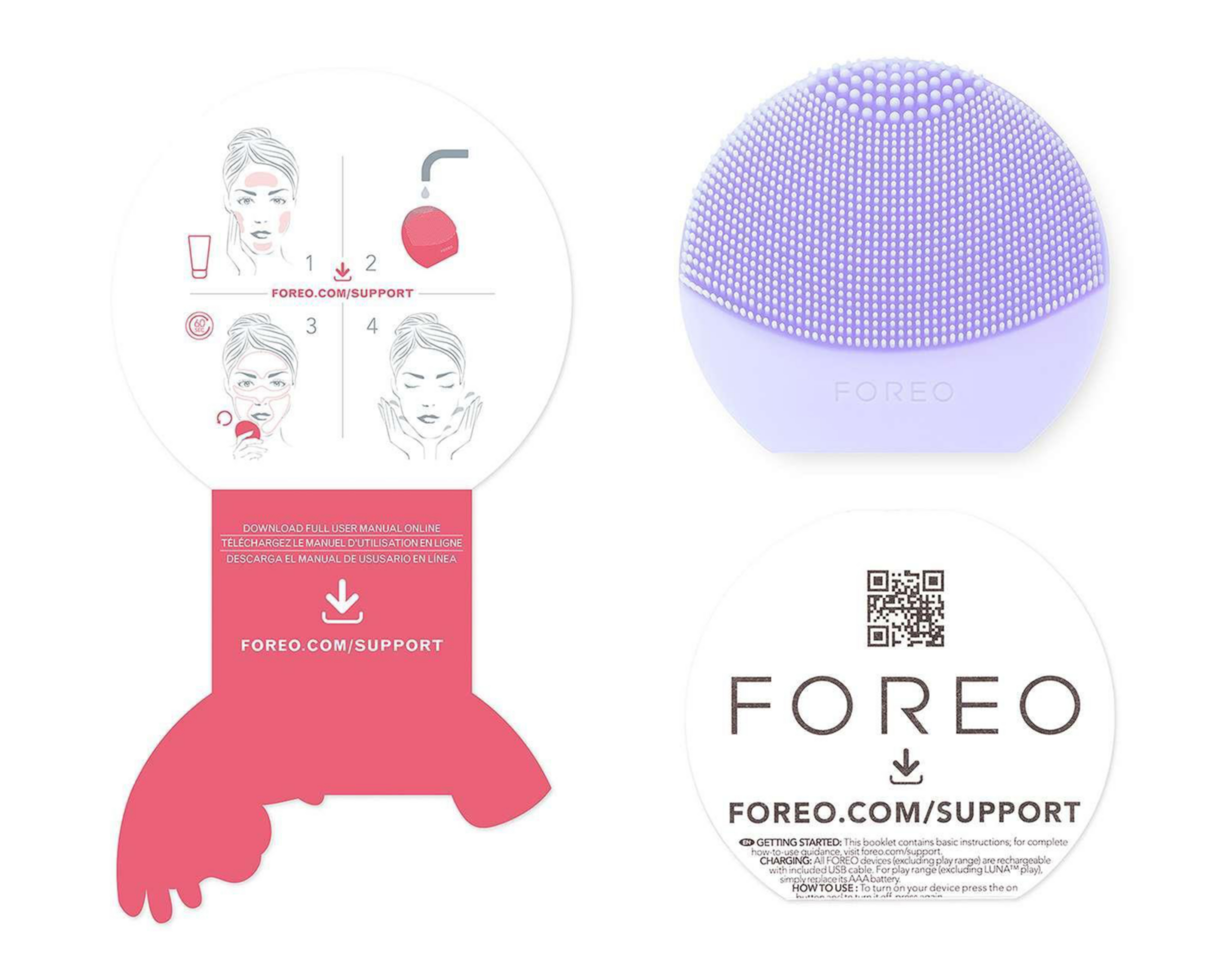 Foto 4 pulgar | Cepillo Facial Foreo Luna Play Plus 2 Lila