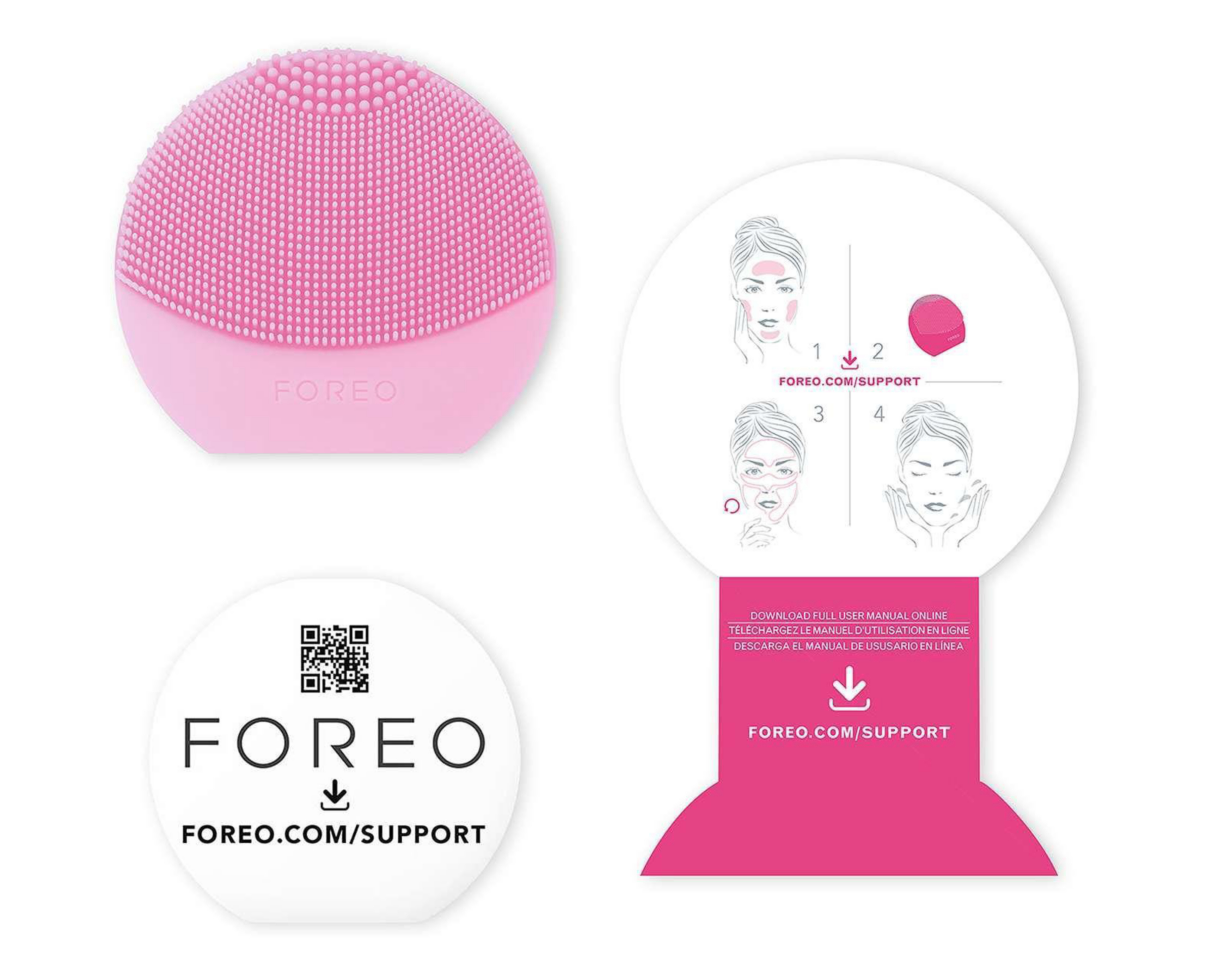 Foto 4 pulgar | Cepillo Facial Foreo Luna Play Plus Pearl Pink