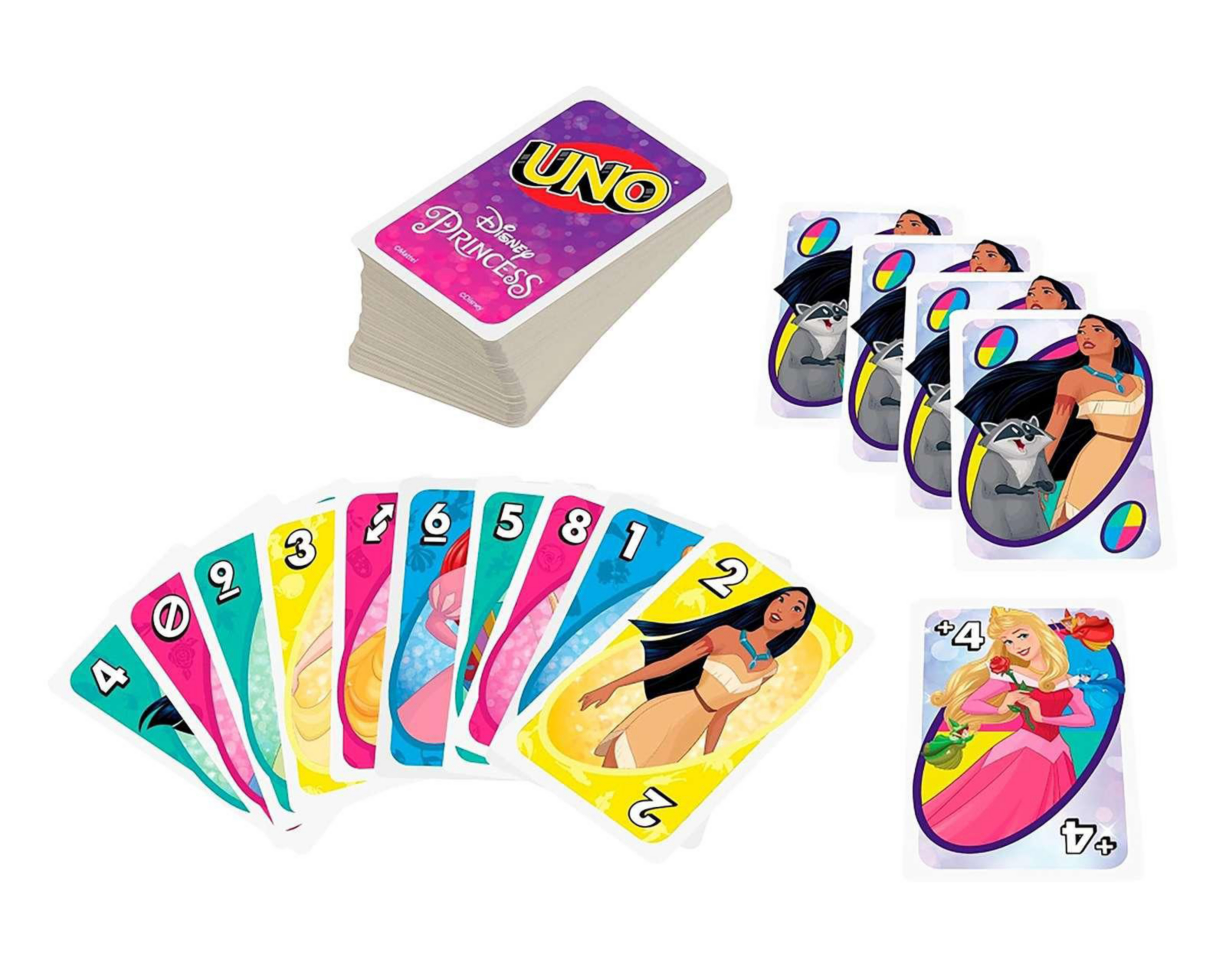 Foto 4 pulgar | Juego de Mesa UNO Disney Princesas