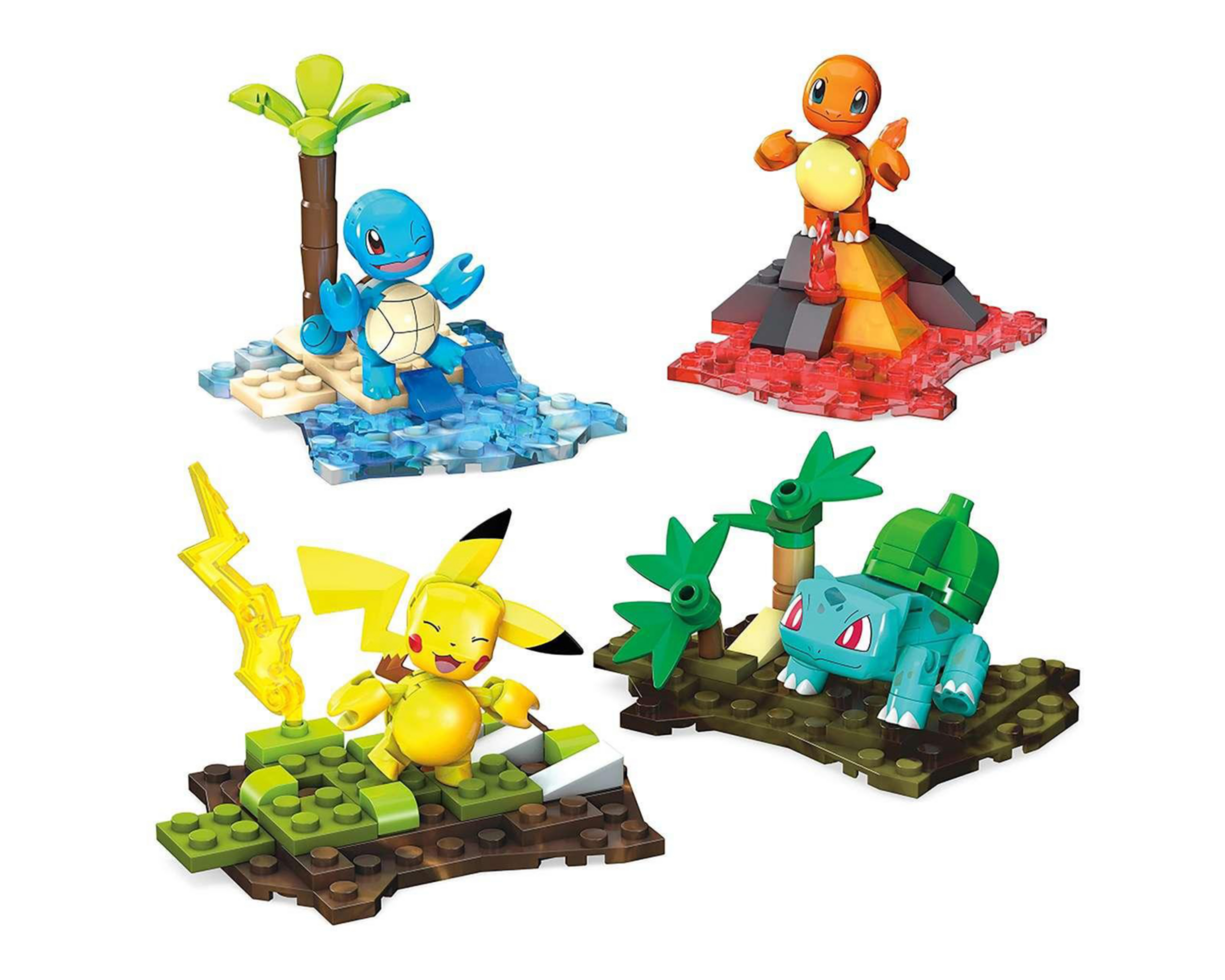 Foto 2 pulgar | Equipo de Kanto Mega Construx Pokémon 130 Piezas