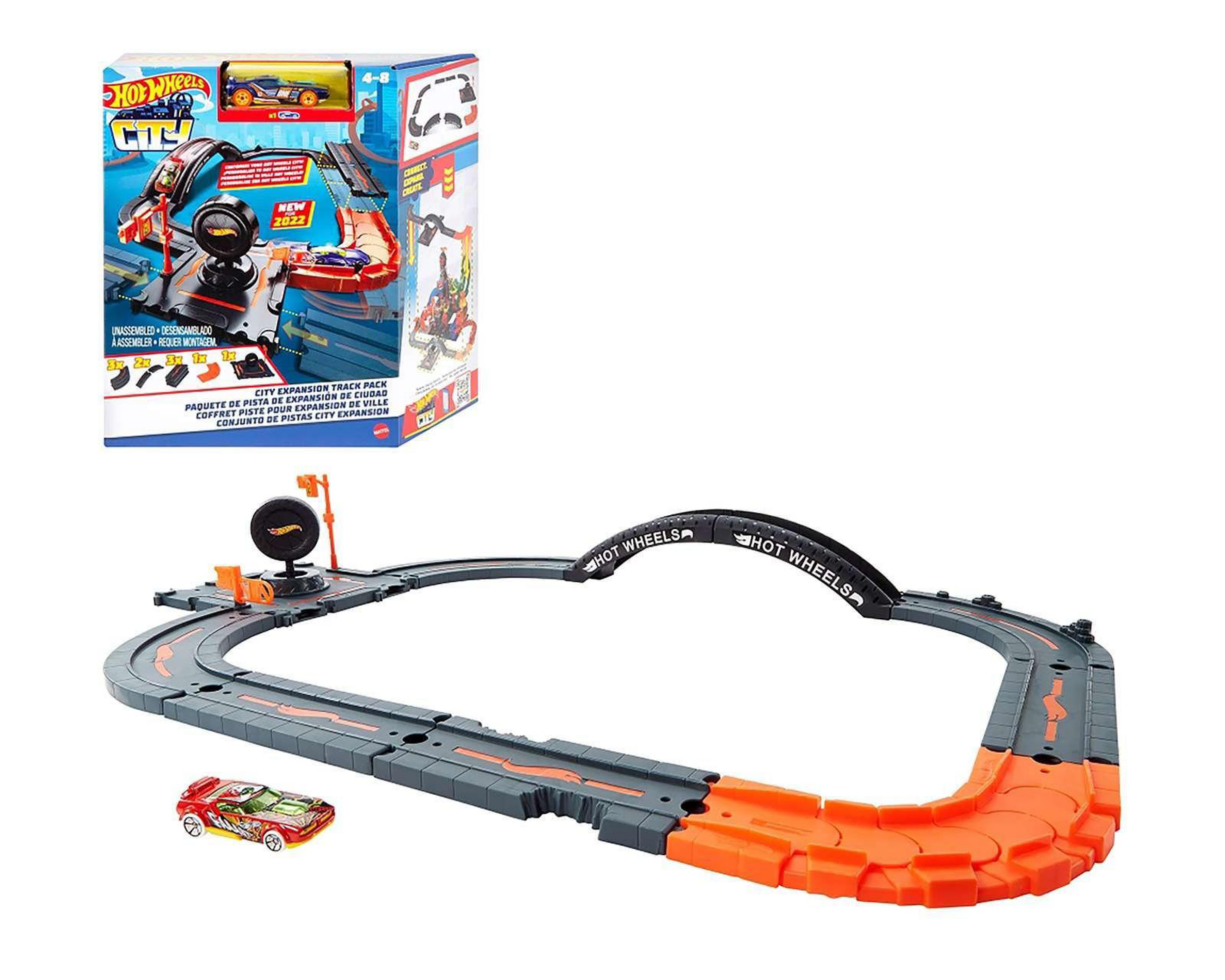 Pista De Carreras Hot Wheels Conjunto De Pistas City Expansion Coppel