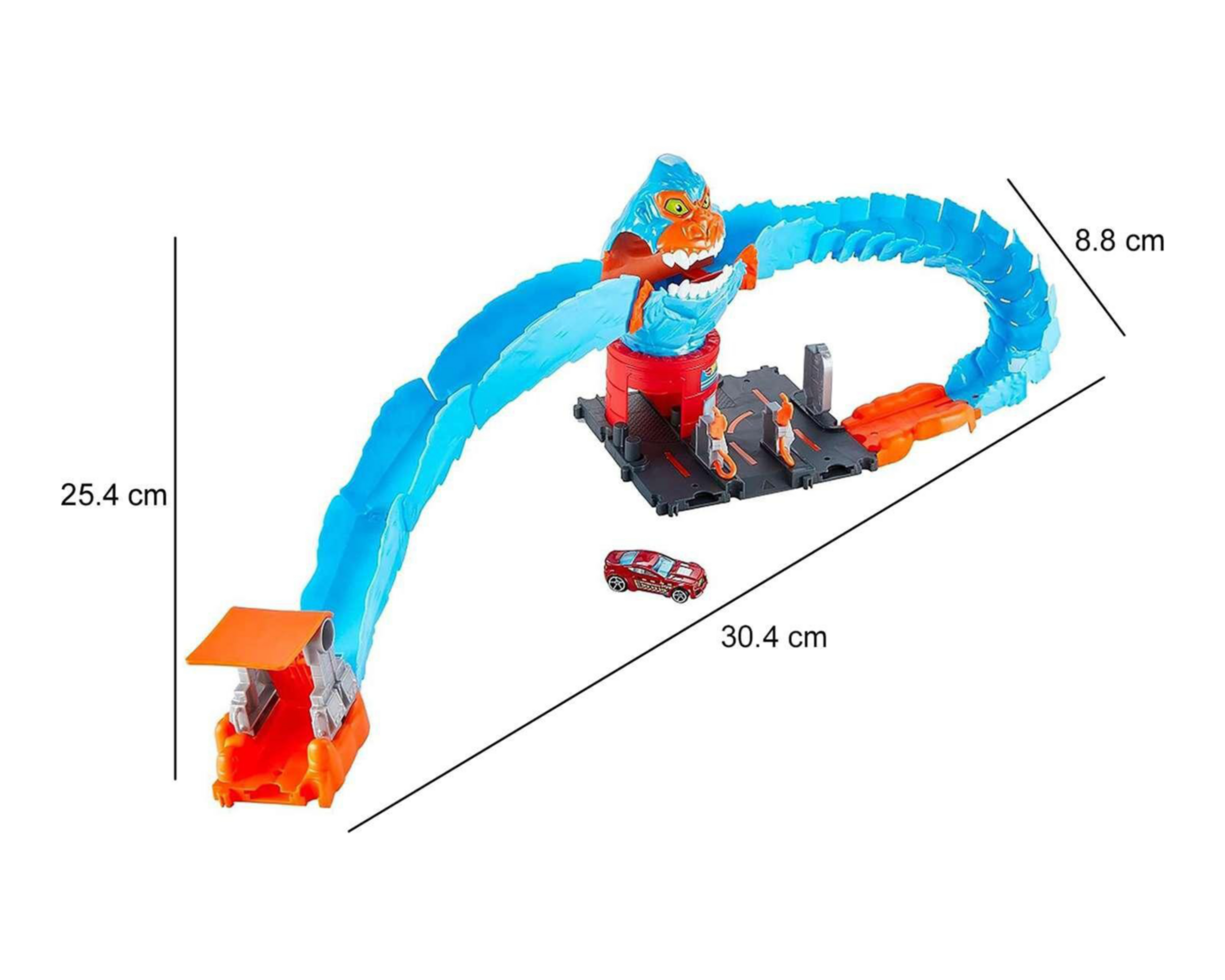 Foto 9 | Pista de Carreras Hot Wheels Nemesis Gorila