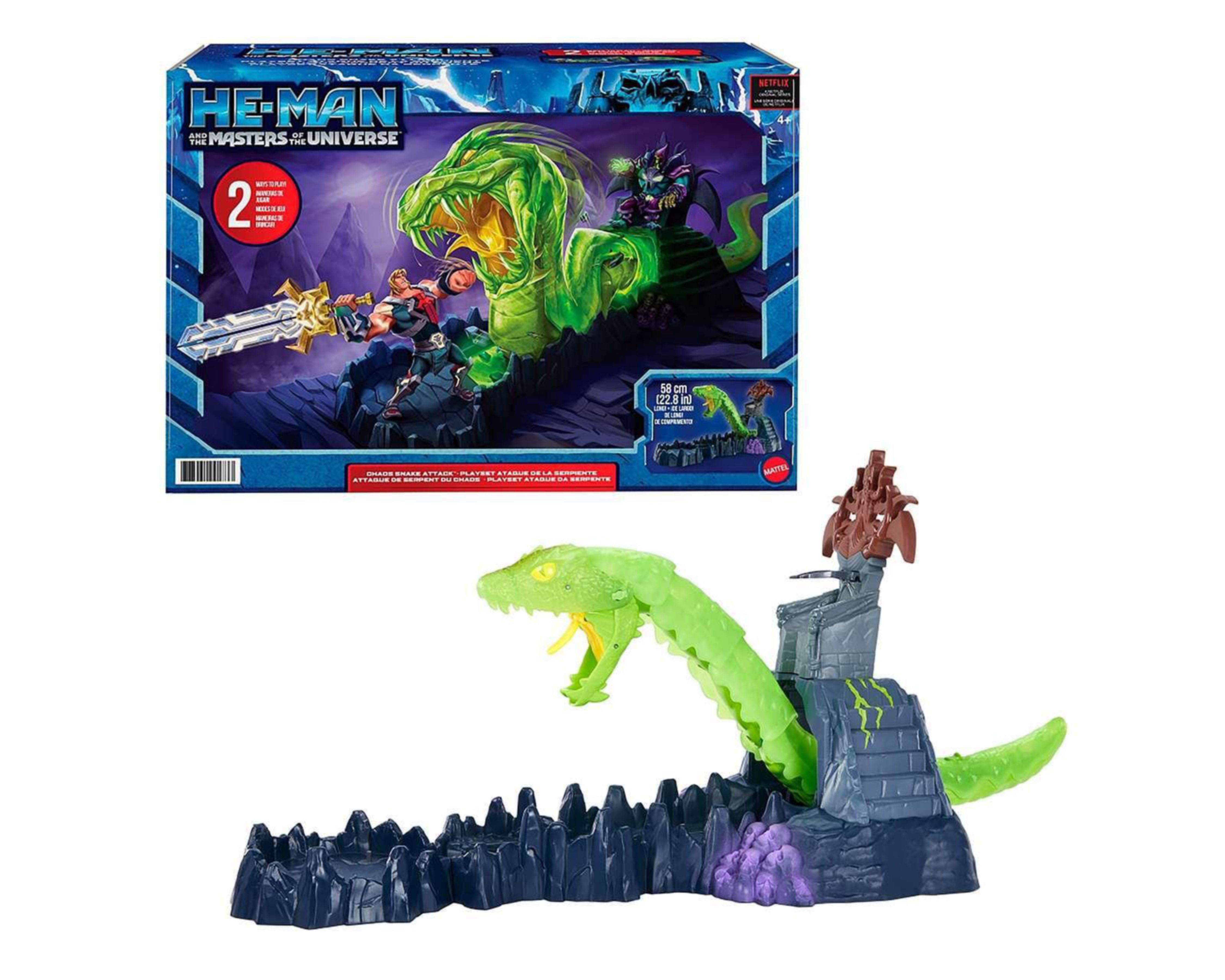 Foto 7 pulgar | Hot Wheels Masters of the Universe: Ataque de la Serpiente
