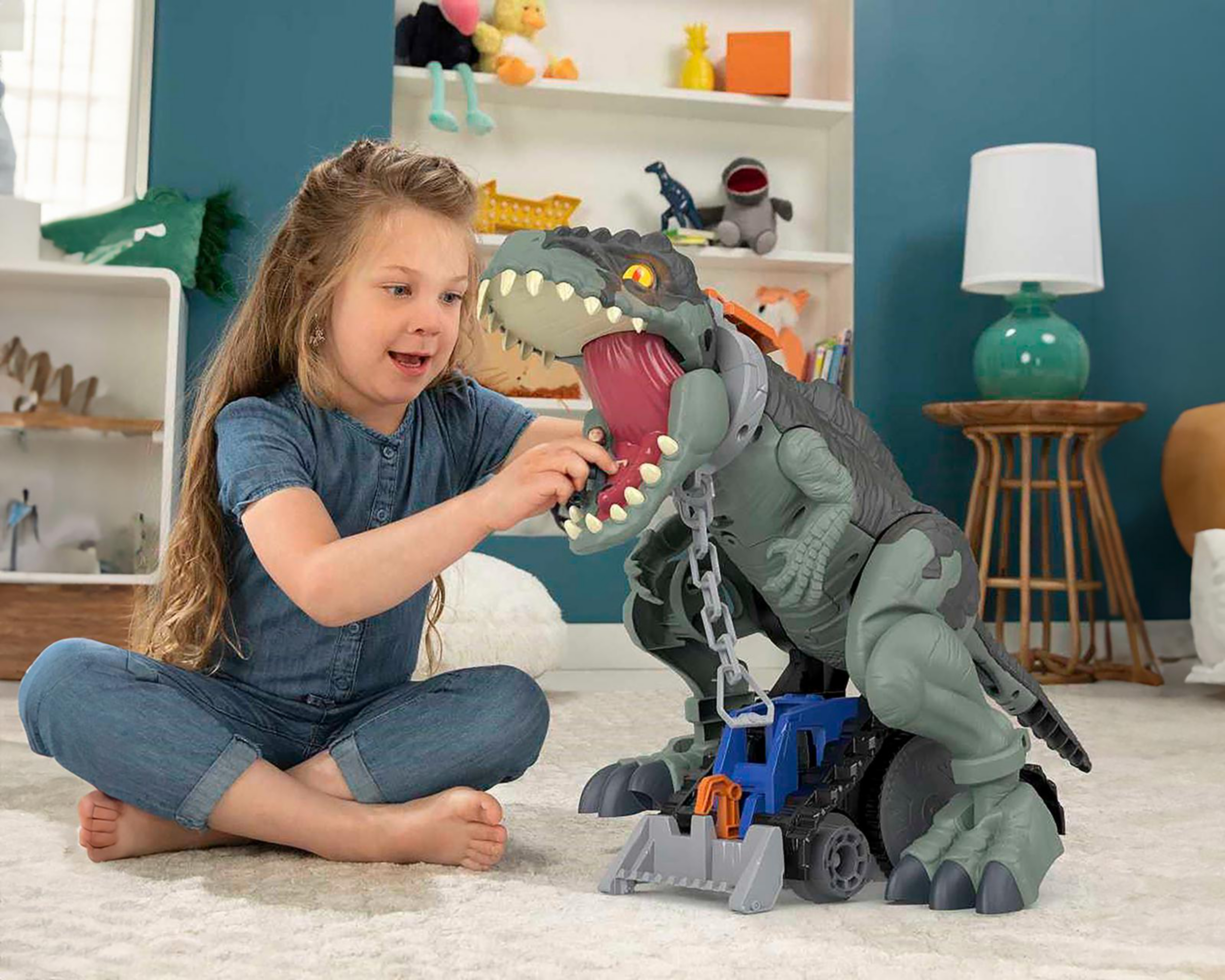 Foto 6 pulgar | Dinosaurio Mega Rugido Imaginext Fisher Price