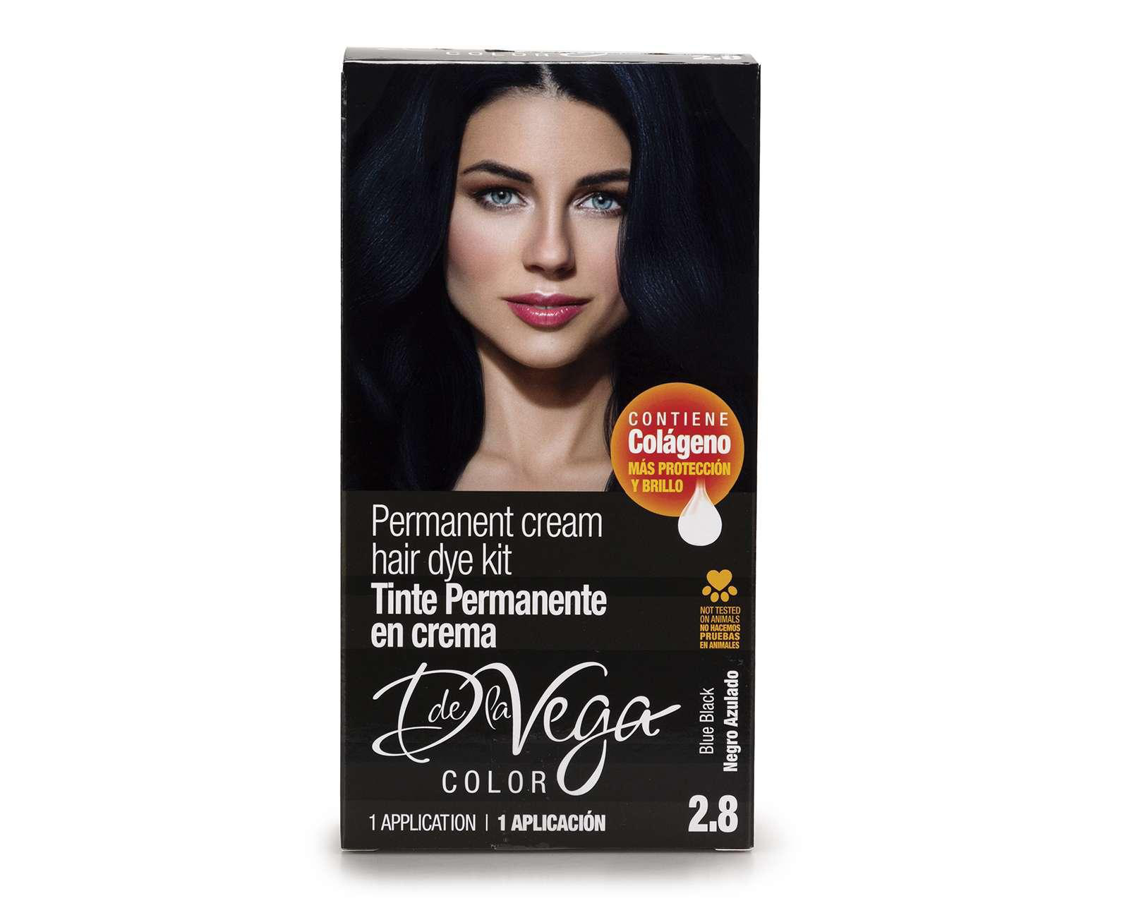 Tinte para Cabello D de la Vega Negro Azulado