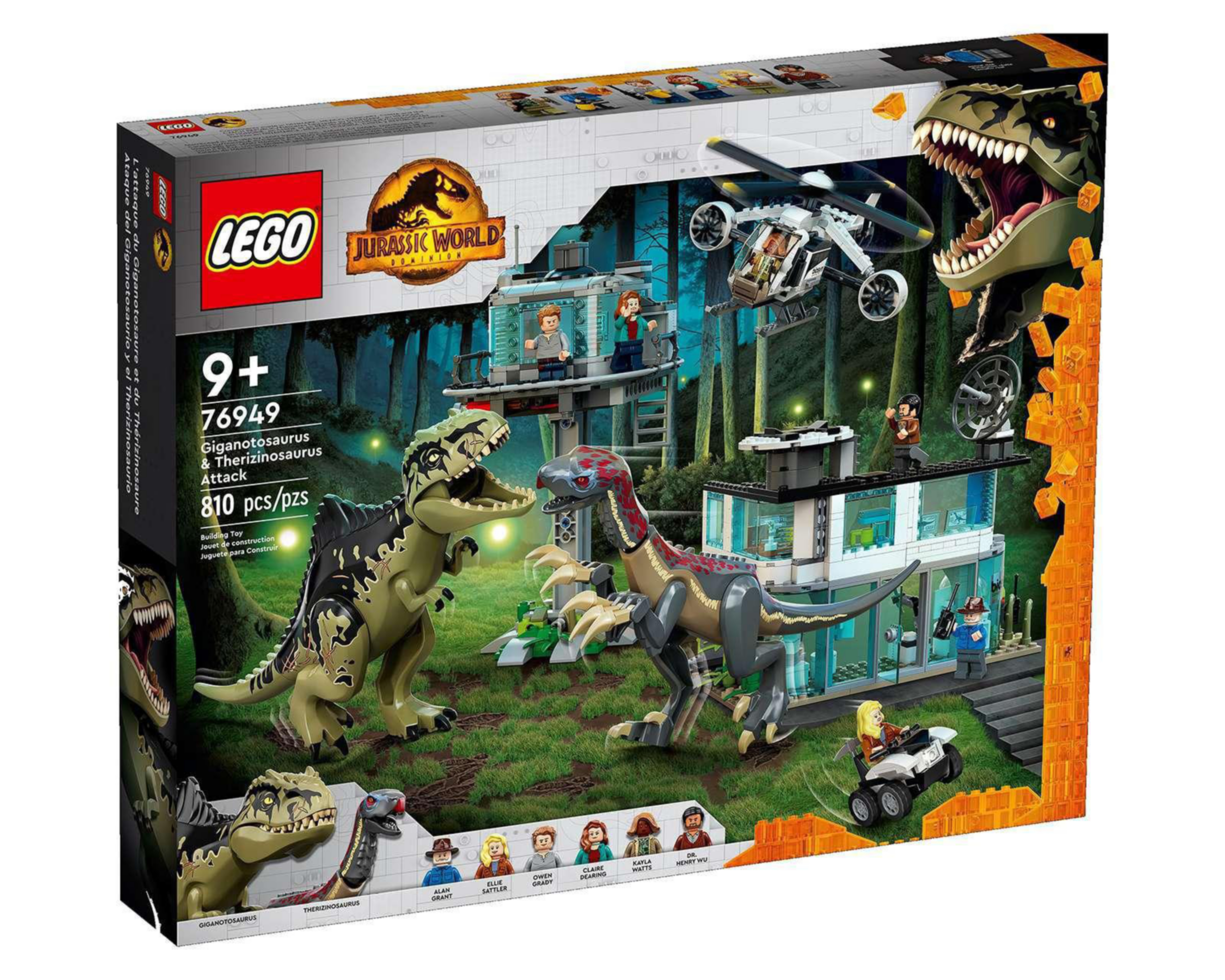 Foto 1 | LEGO Jurassic World Ataque del Giganotosaurio y el Therizinosaurio