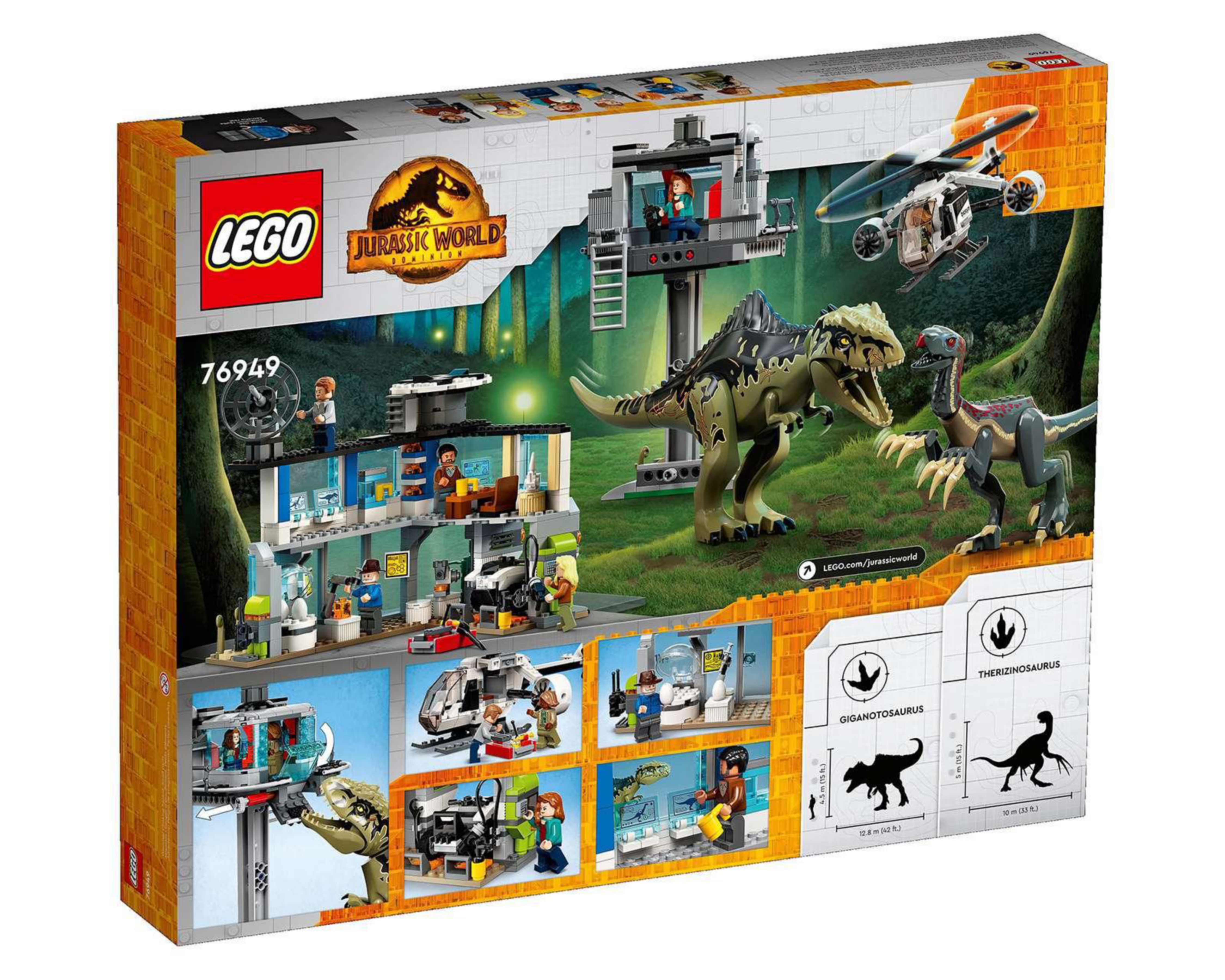 Foto 4 pulgar | LEGO Jurassic World Ataque del Giganotosaurio y el Therizinosaurio