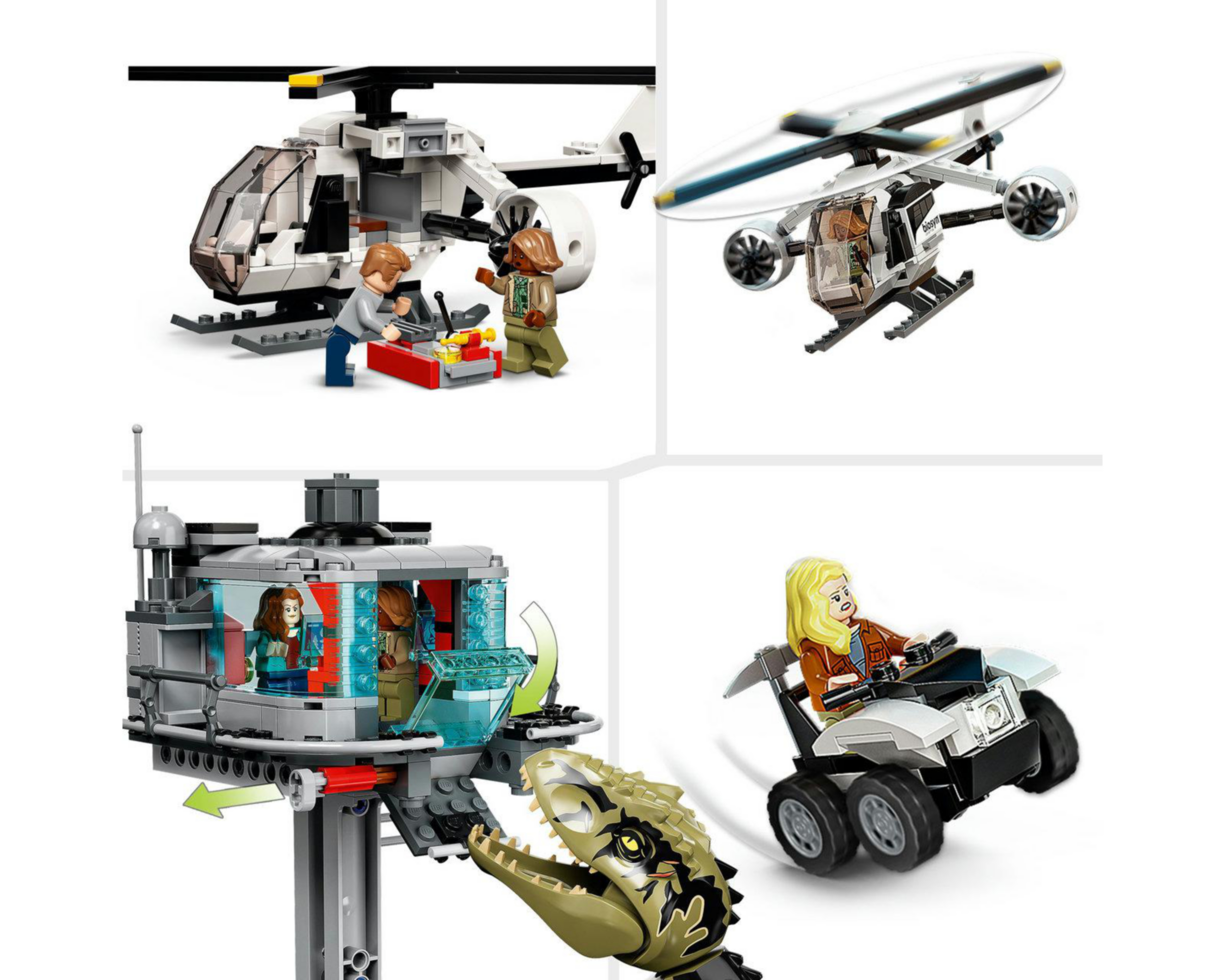 Foto 8 pulgar | LEGO Jurassic World Ataque del Giganotosaurio y el Therizinosaurio