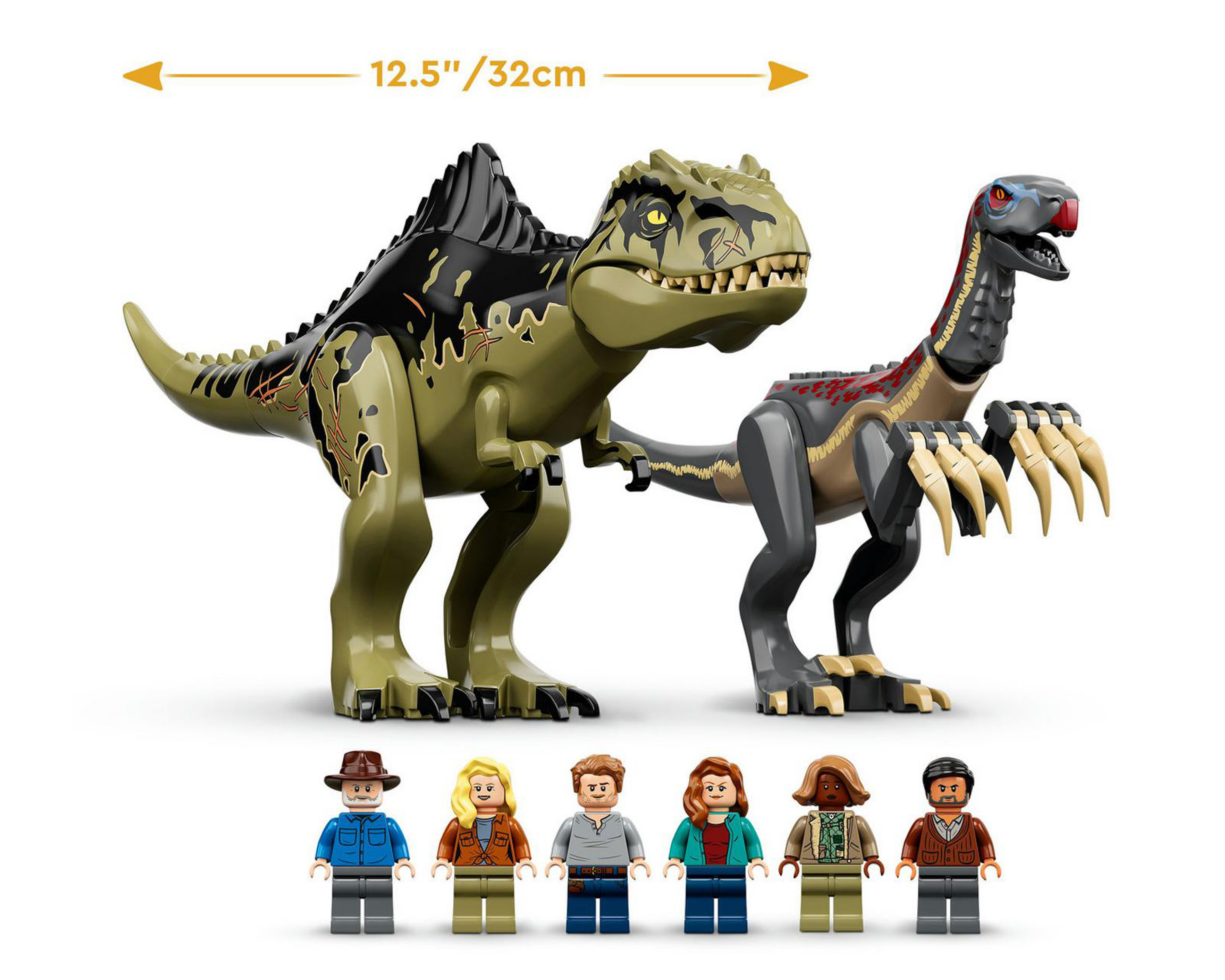 Foto 9 pulgar | LEGO Jurassic World Ataque del Giganotosaurio y el Therizinosaurio