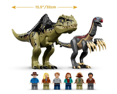 Foto 8 | LEGO Jurassic World Ataque del Giganotosaurio y el Therizinosaurio