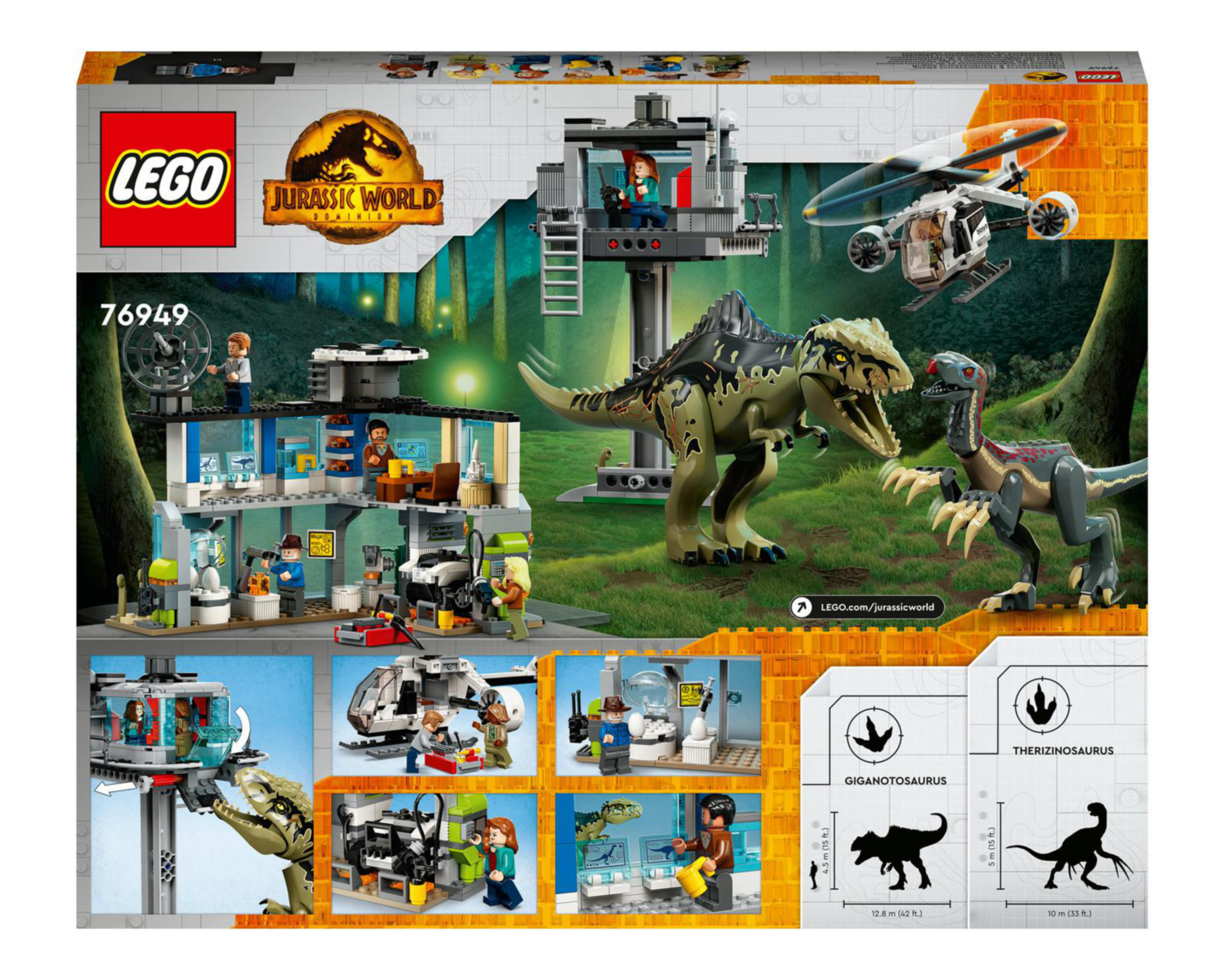 Foto 10 pulgar | LEGO Jurassic World Ataque del Giganotosaurio y el Therizinosaurio