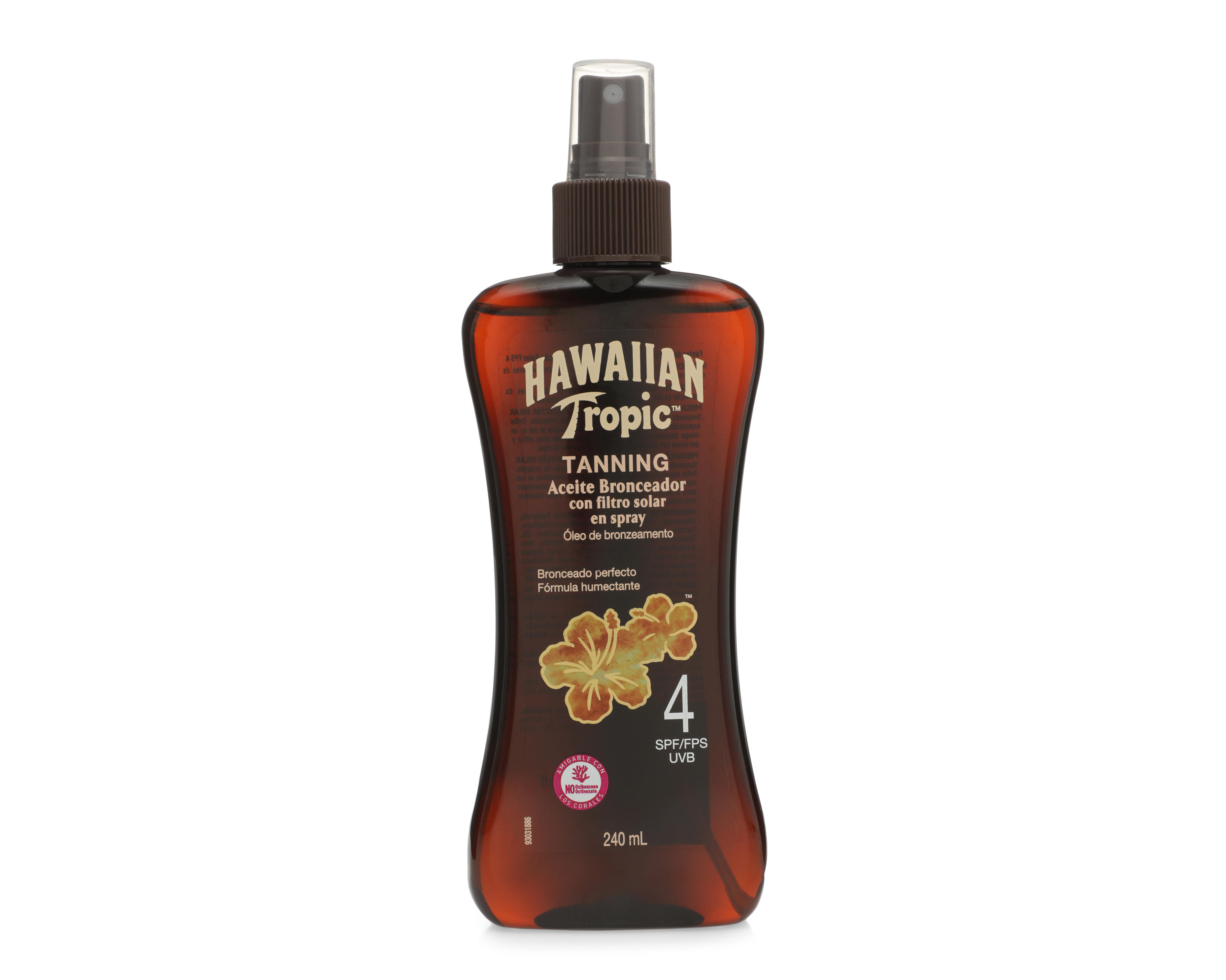 Bronceador Hawaiian Tropic FPS 4+ 240 ml $299