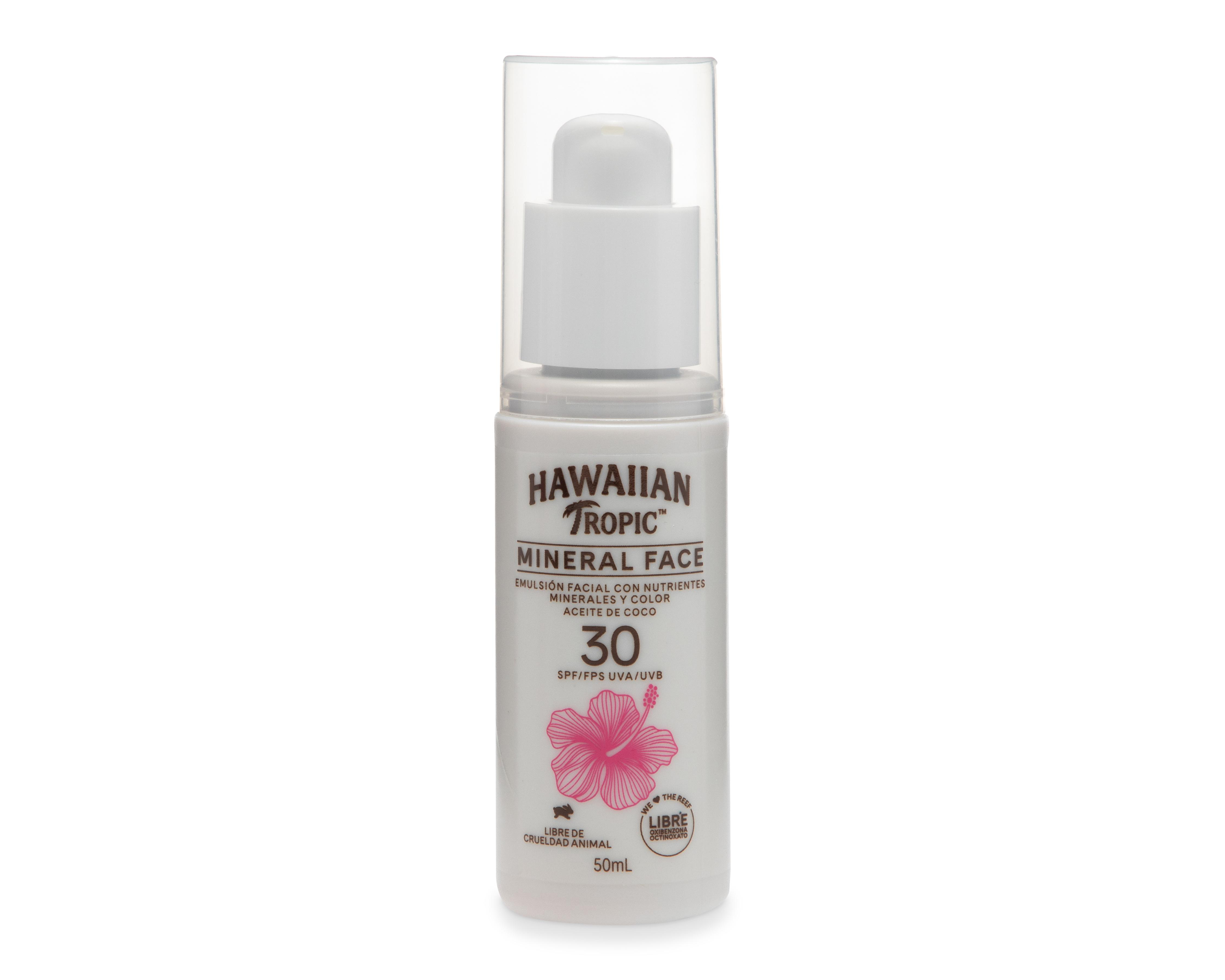 Foto 2 pulgar | Protector Solar Hawaiian Tropic Mineral Face FPS 30+ 50 ml