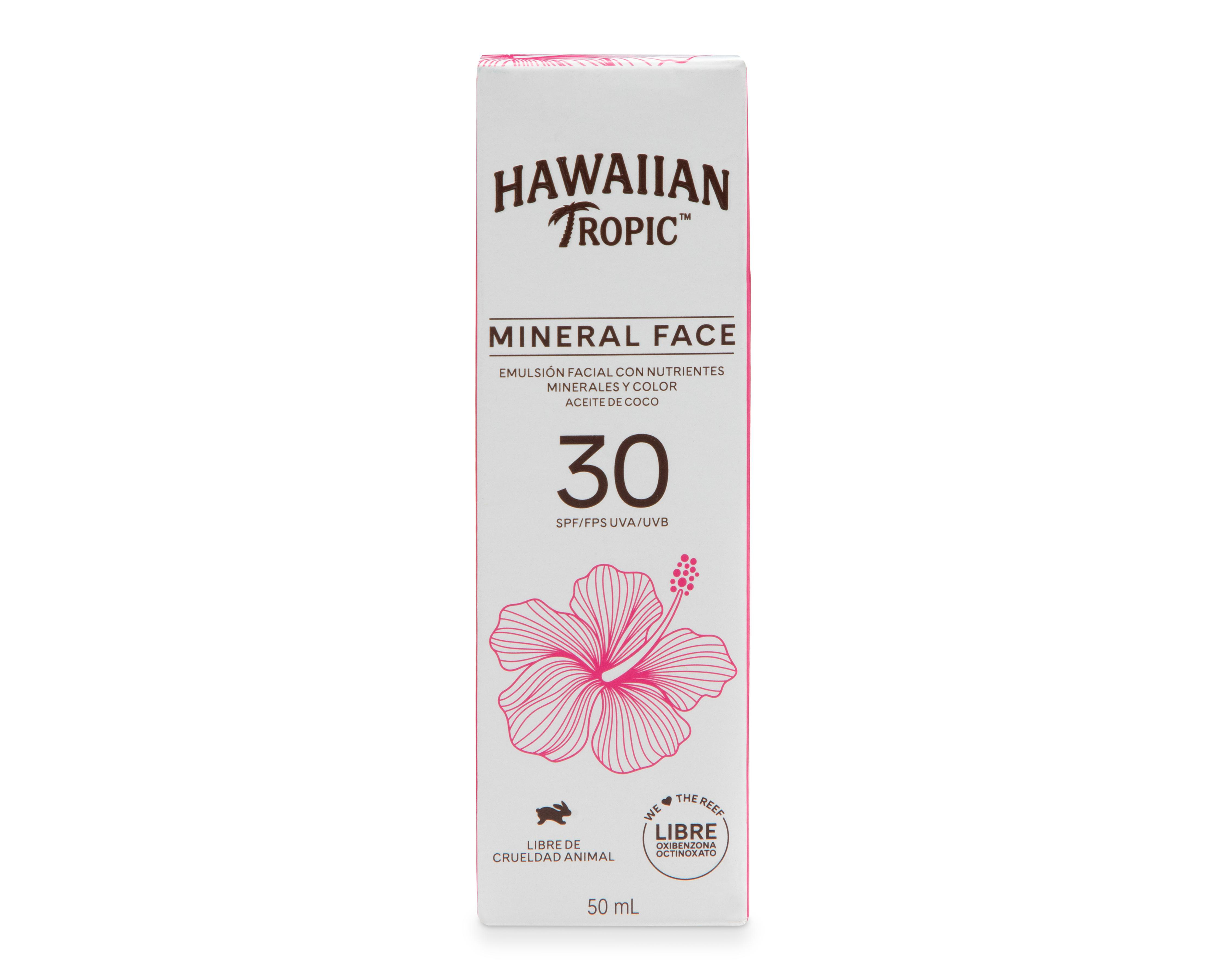 Foto 4 pulgar | Protector Solar Hawaiian Tropic Mineral Face FPS 30+ 50 ml