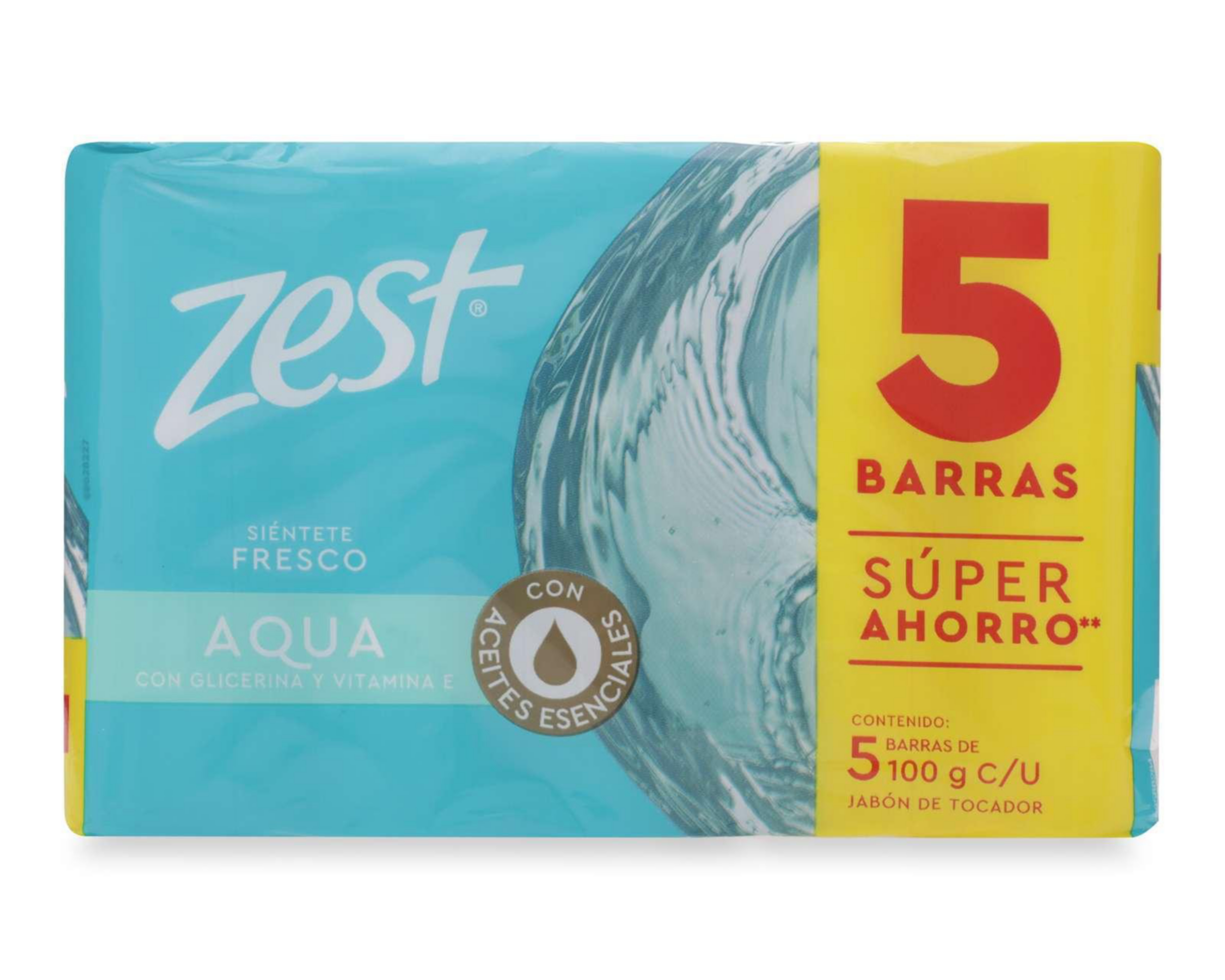 Jabones Zest Aqua 5 Piezas