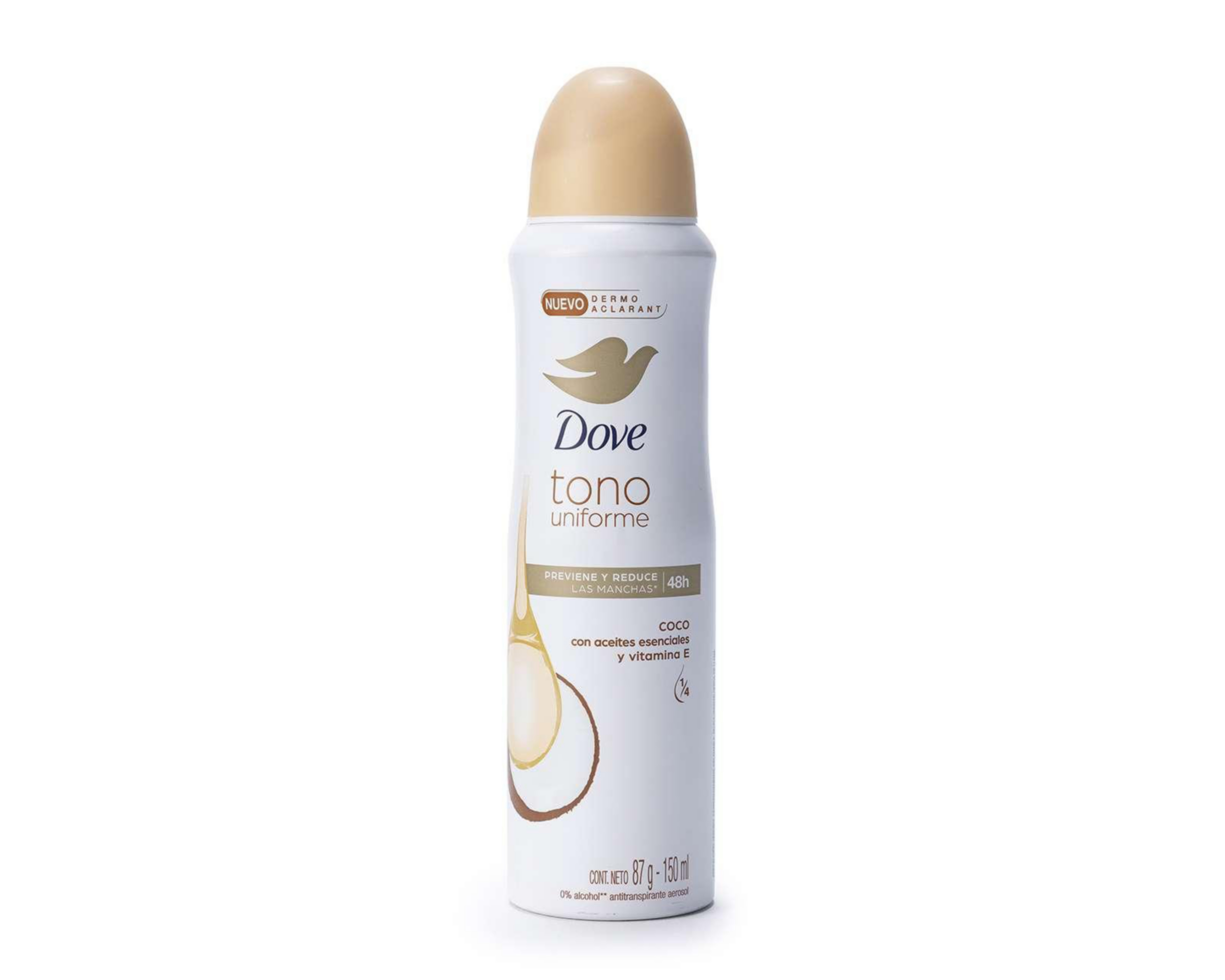 Antitranspirante Dove en Aerosol Tono Uniforme 150 ml