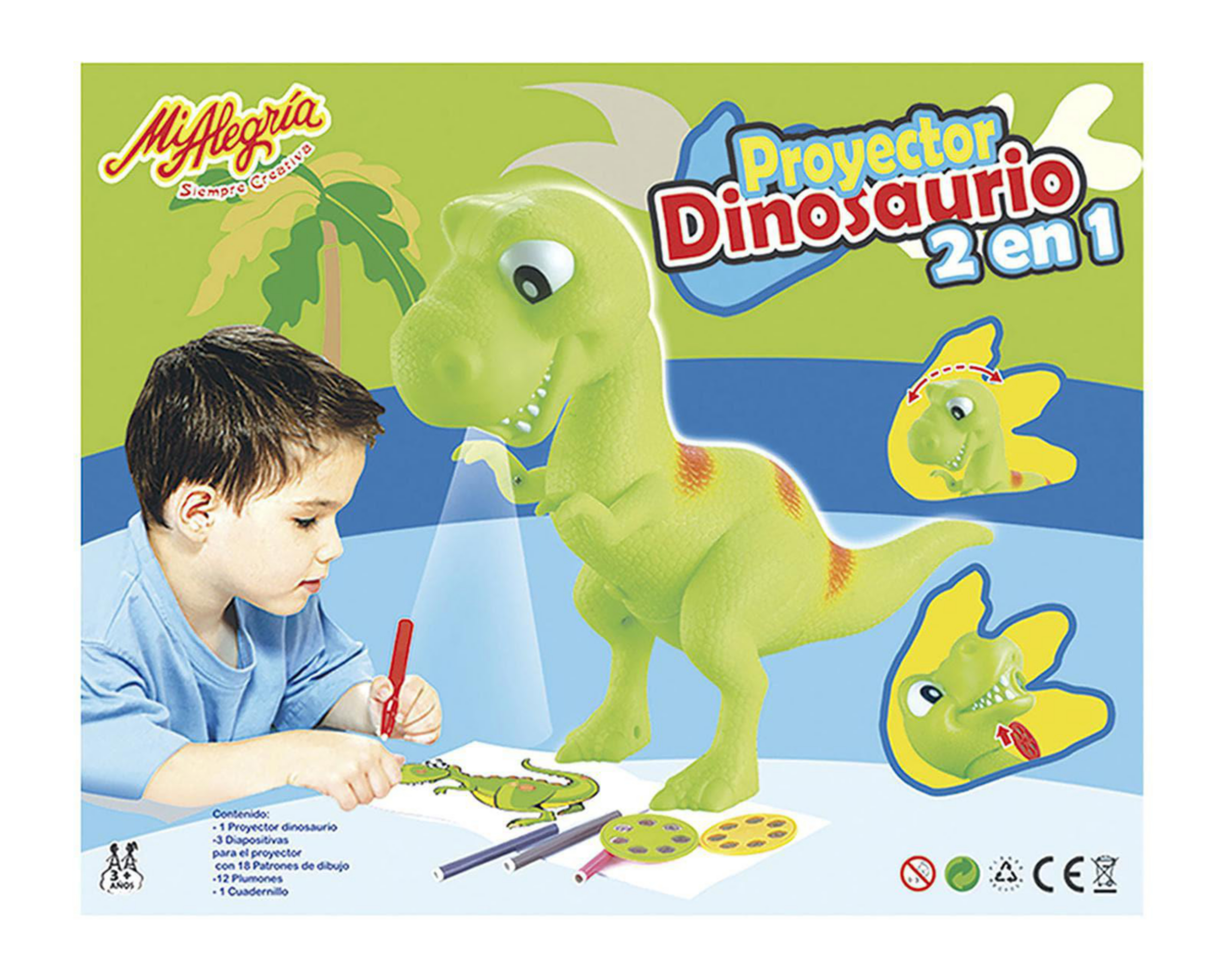 Proyector Dinosaurio 2 en 1 Mi Alegría