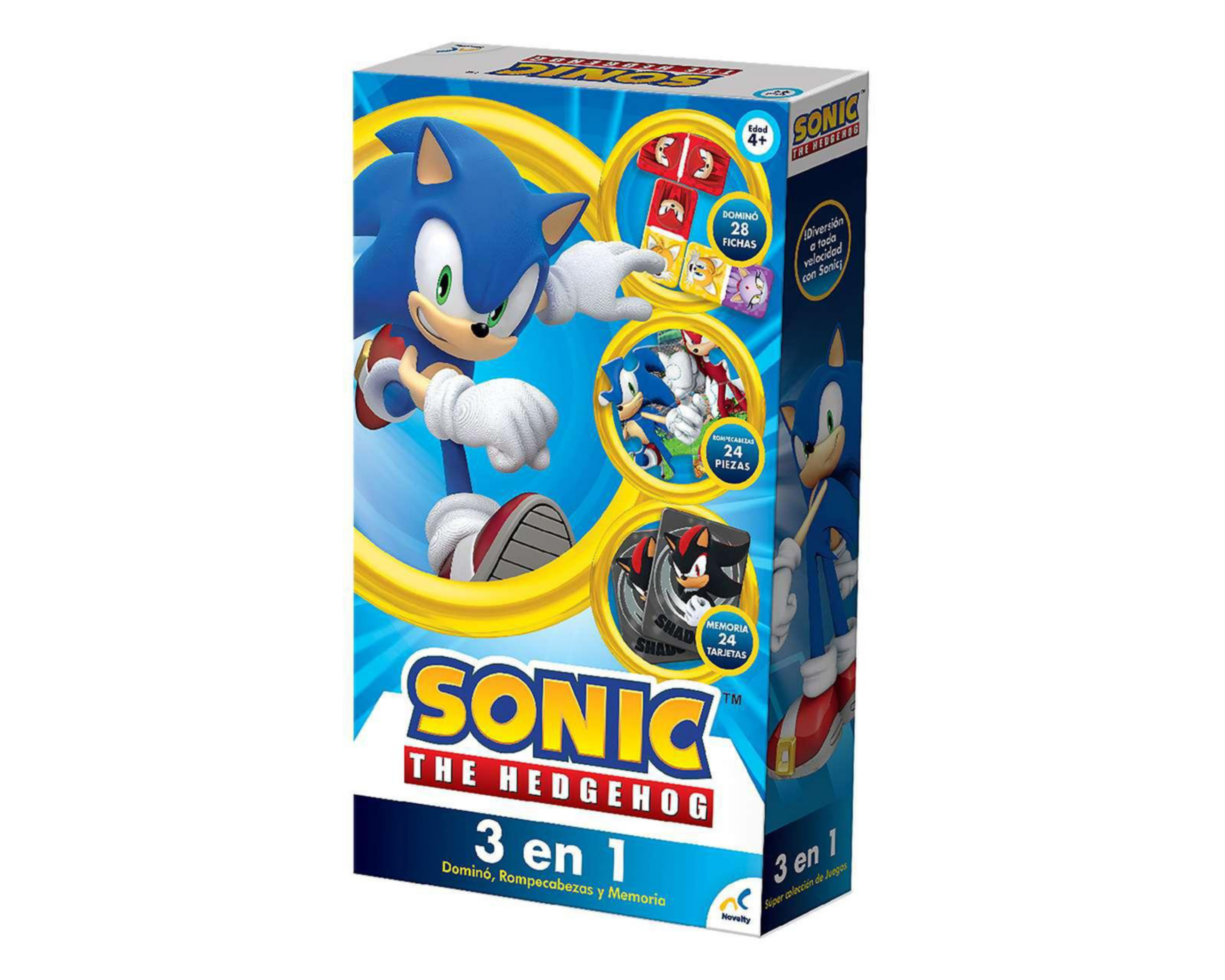 Foto 4 pulgar | Juego de Mesa The Hedgehog 3 en 1 Sonic