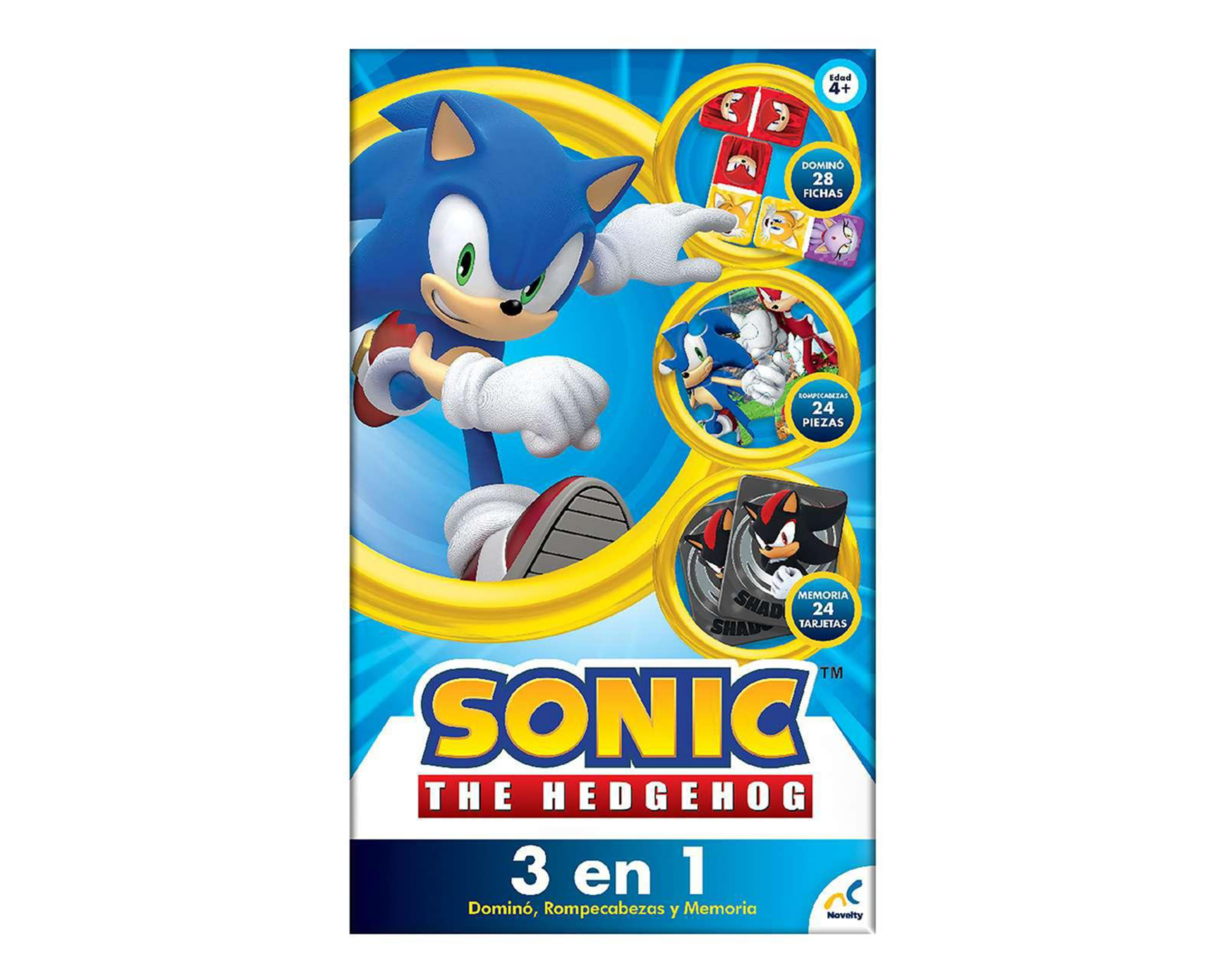 Foto 5 pulgar | Juego de Mesa The Hedgehog 3 en 1 Sonic