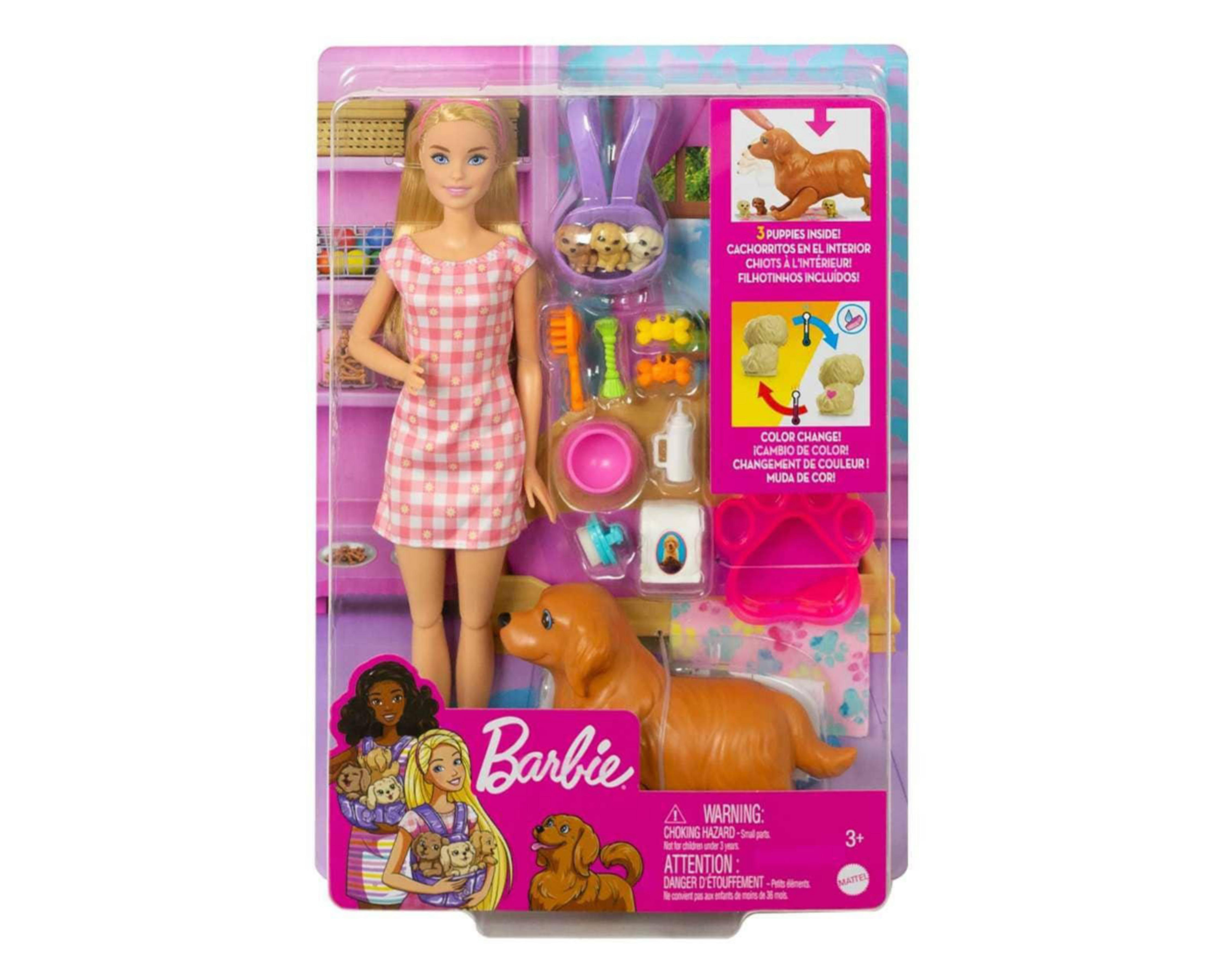 Muñeca Barbie Cachorros Recién Nacidos