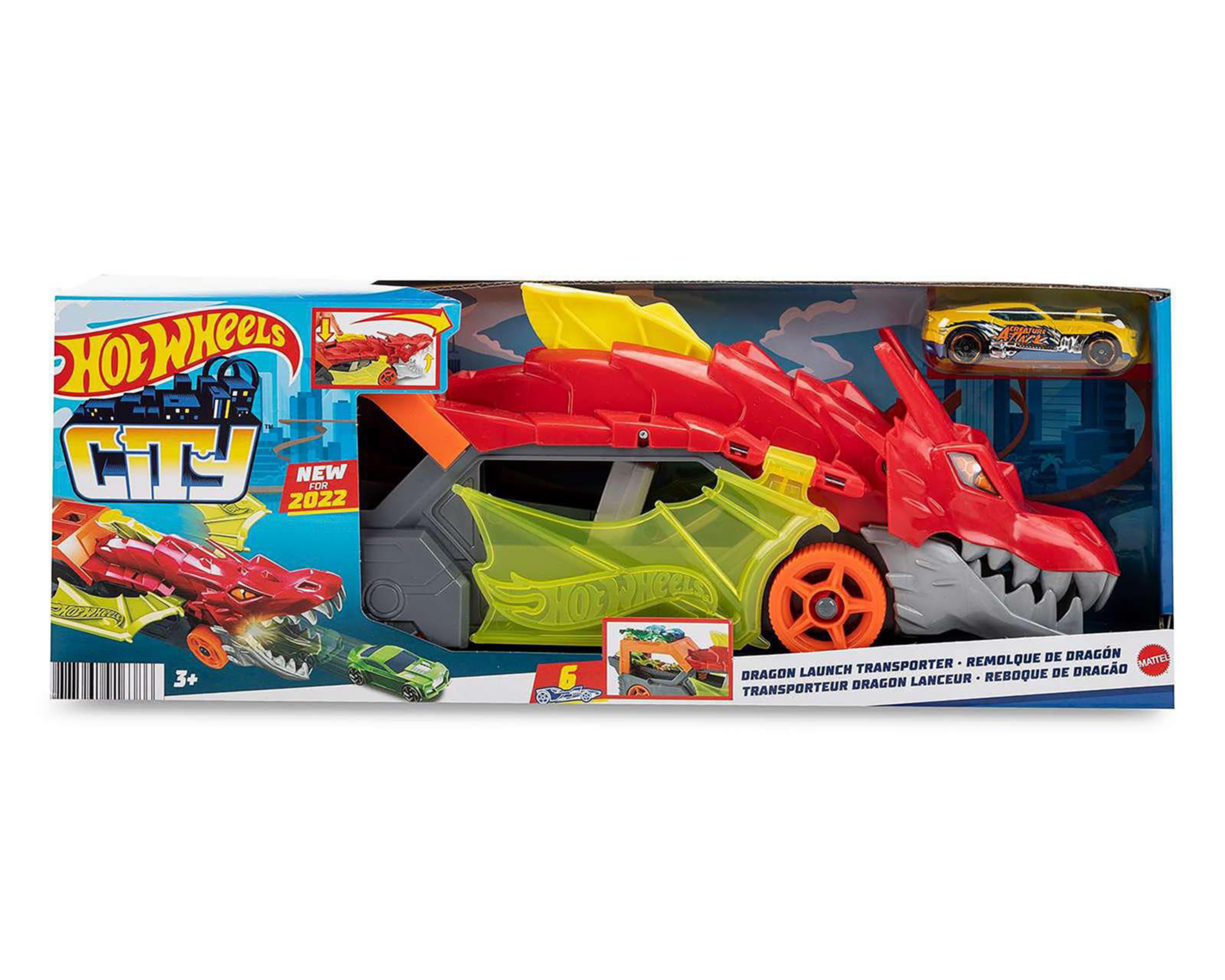 Foto 4 | Remolque de Dragón Hot Wheels