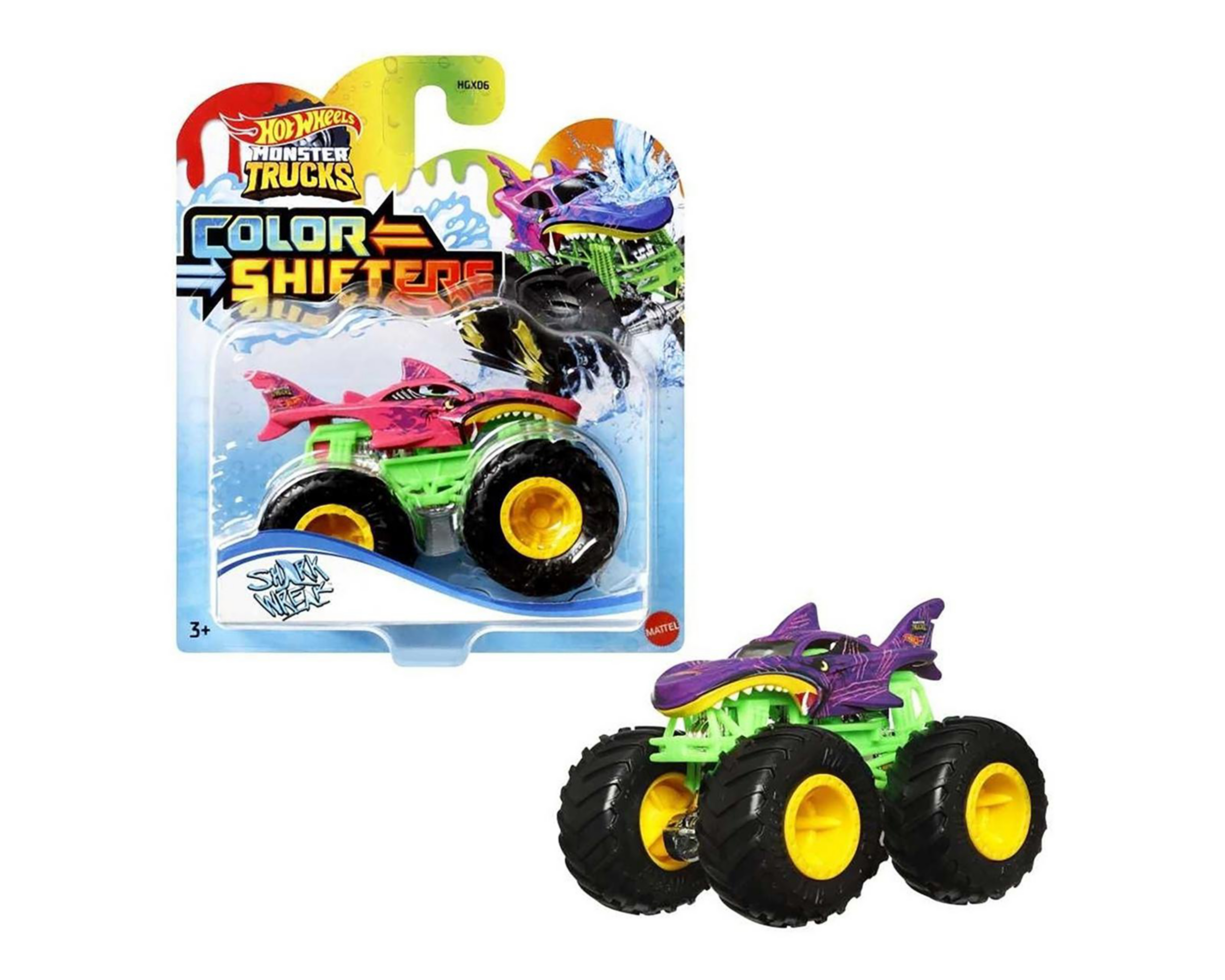 Foto 5 pulgar | Monster Trucks Hot Wheels Color Shifters