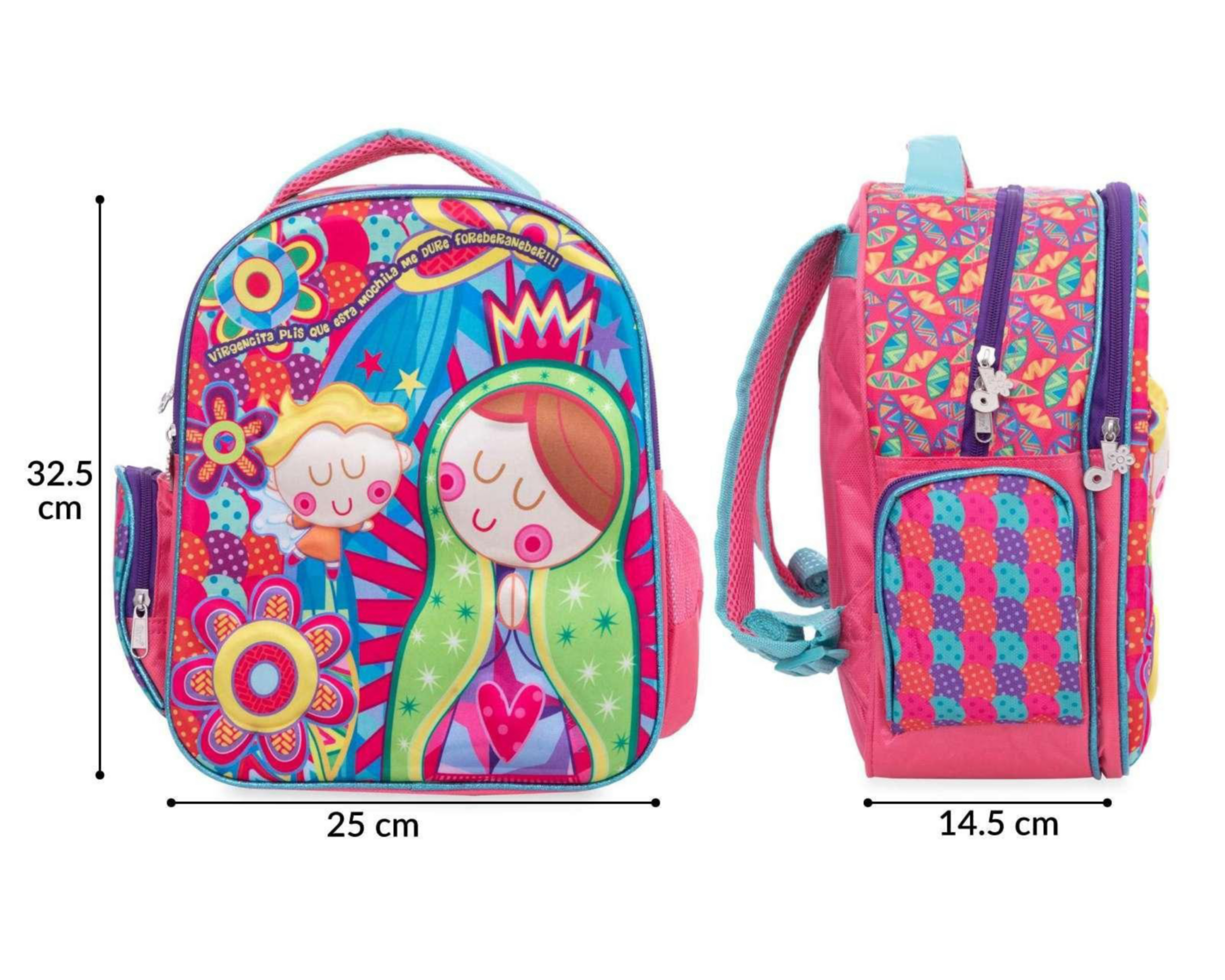 Foto 6 pulgar | Mochila Virgencitas Rosa