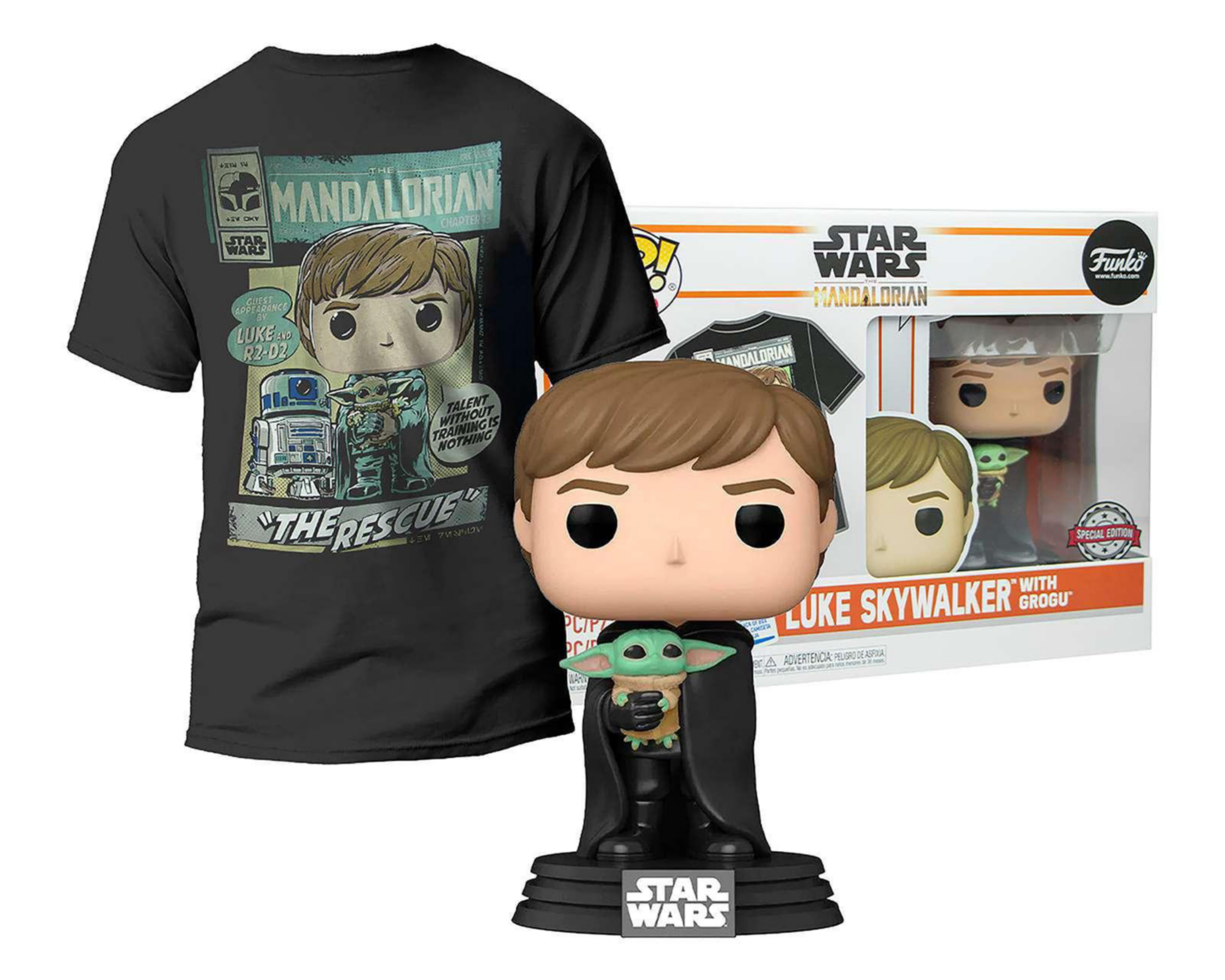 Funko Star Wars Luke Skywalker y Playera Talla Mediana