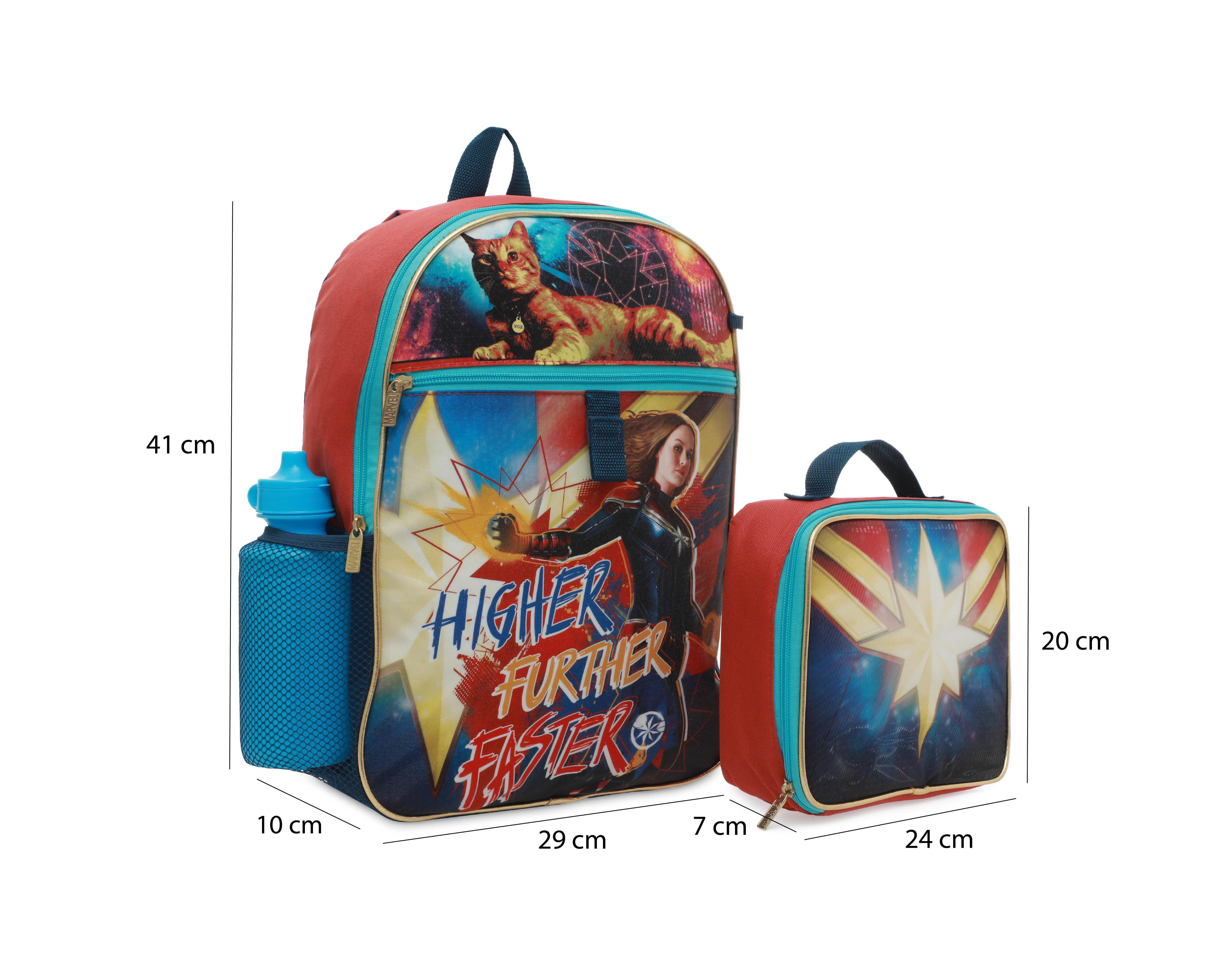 Foto 8 pulgar | Mochila Marvel Azul