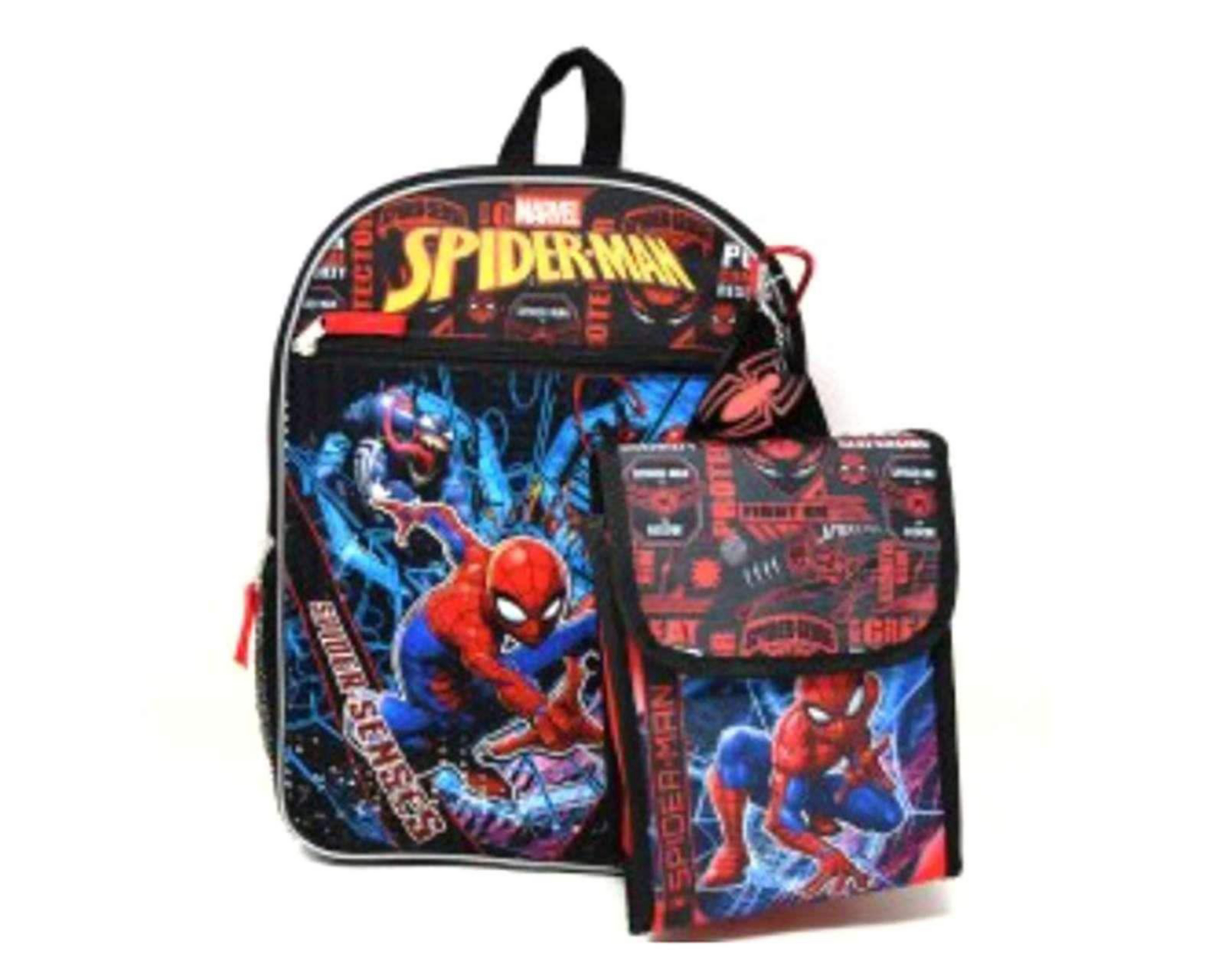 Foto 2 pulgar | Mochila Spider-Man Roja 4 Piezas