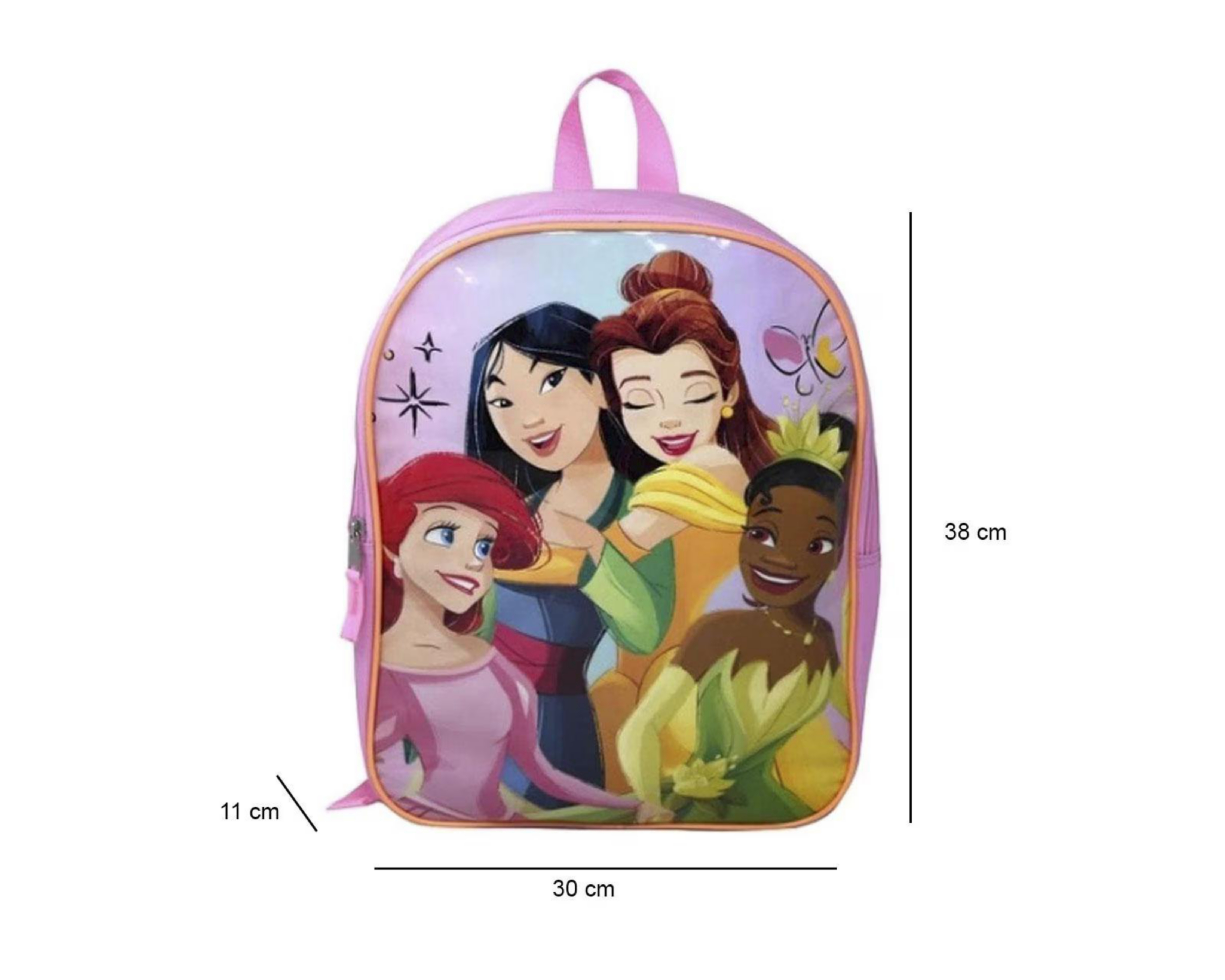 Foto 8 pulgar | Mochila Disney Princesas Rosa