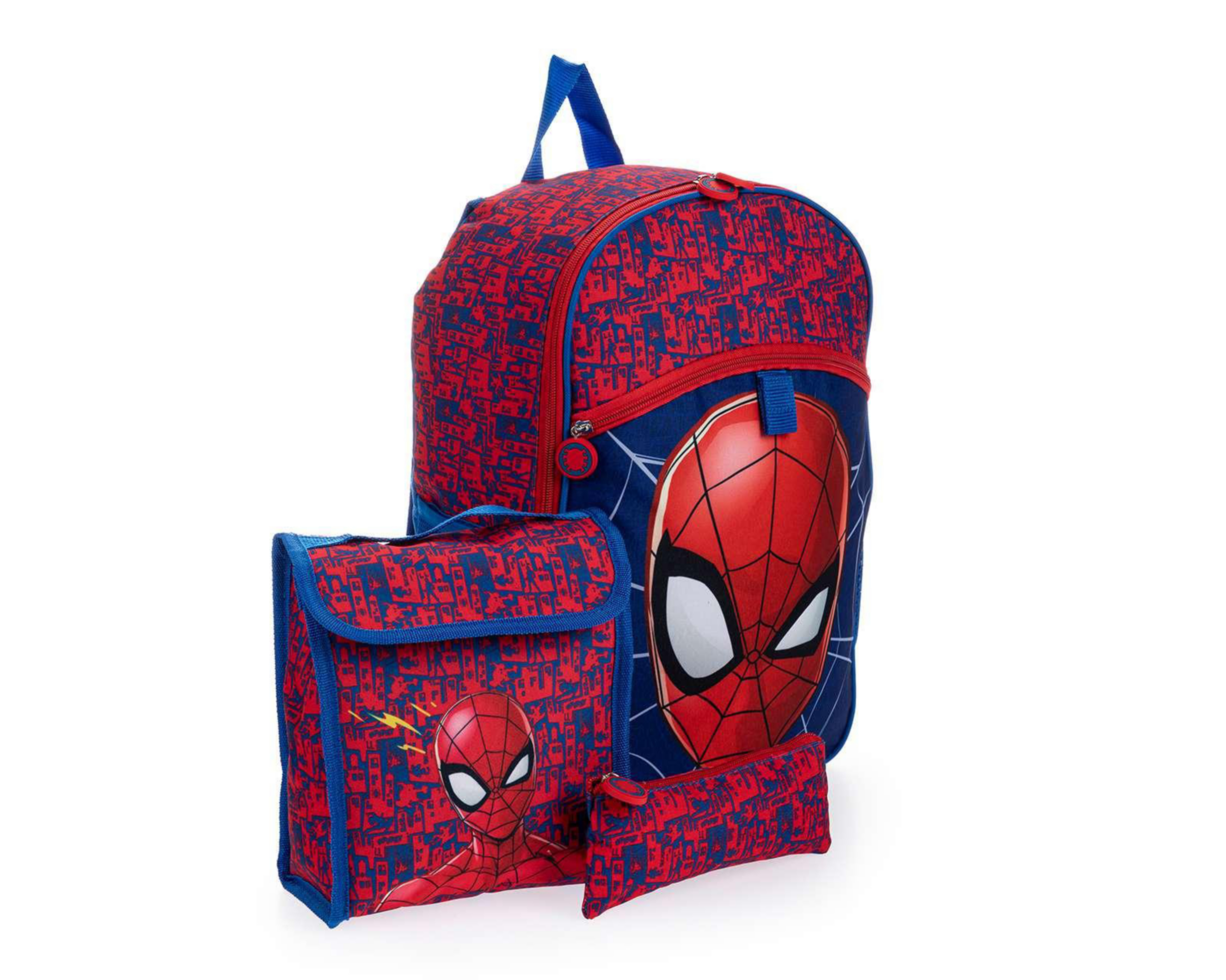 Foto 2 | Mochila Spider-Man Azul/Rojo 3 Piezas