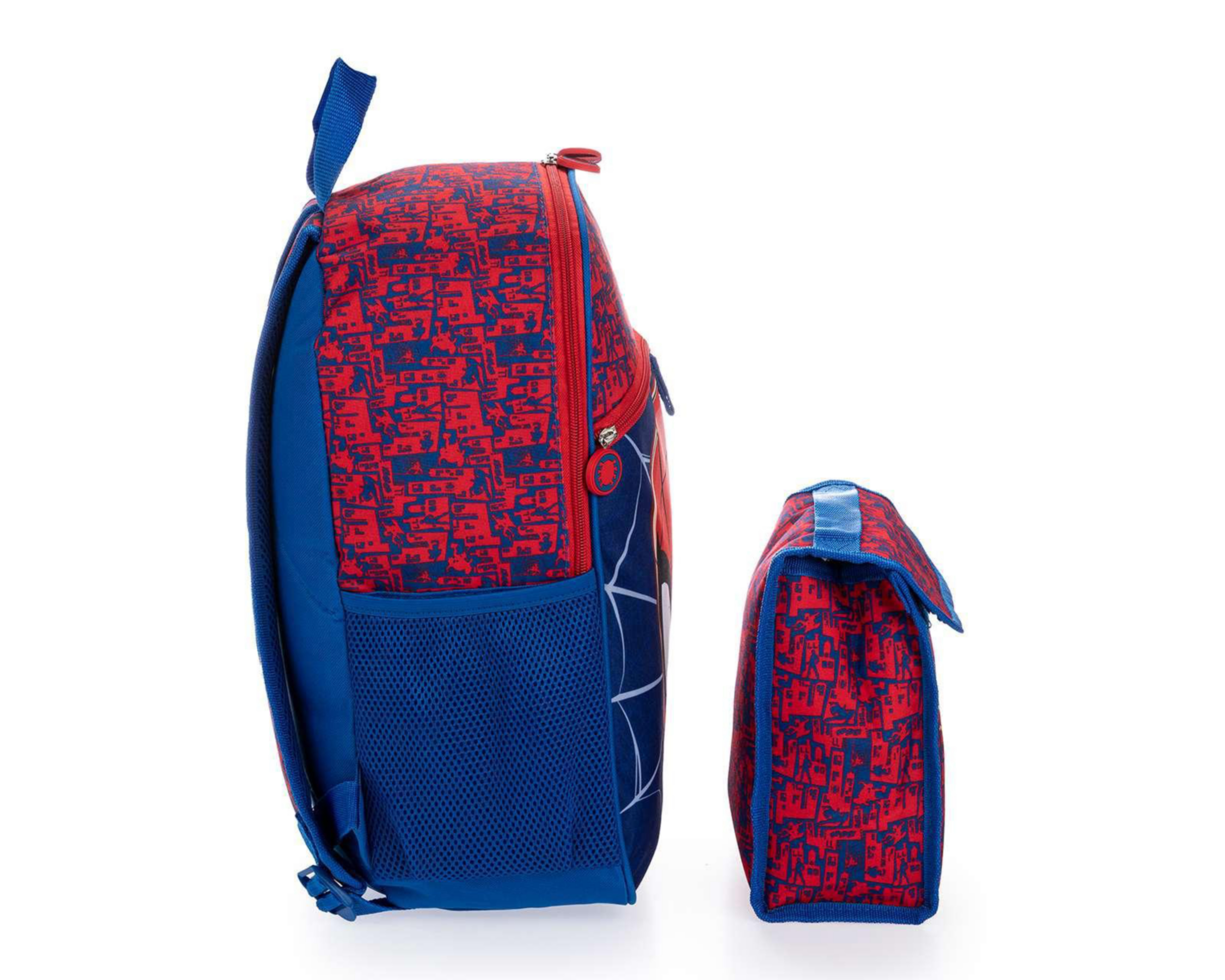 Foto 4 pulgar | Mochila Spider-Man Azul/Rojo 3 Piezas