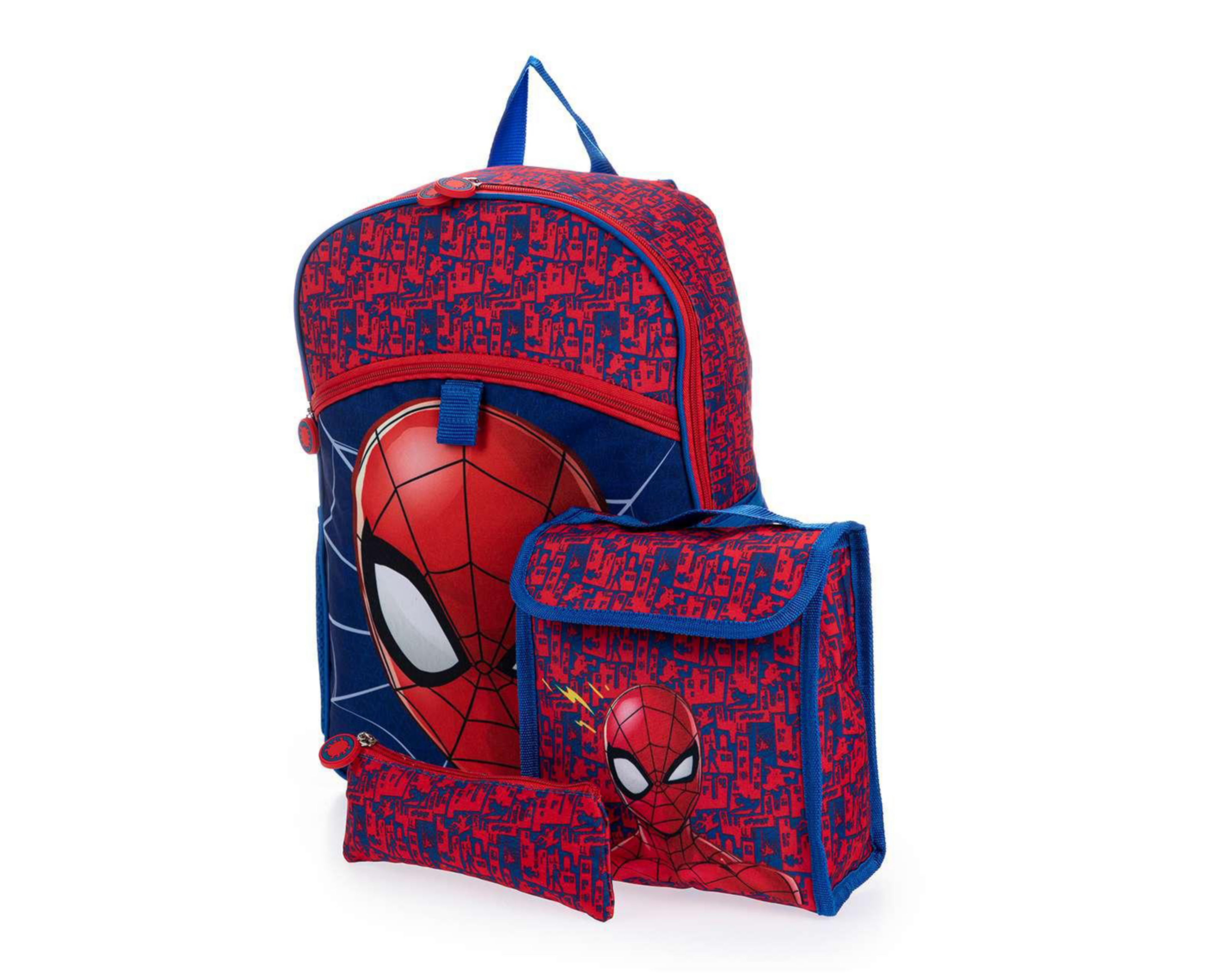 Foto 7 | Mochila Spider-Man Azul/Rojo 3 Piezas